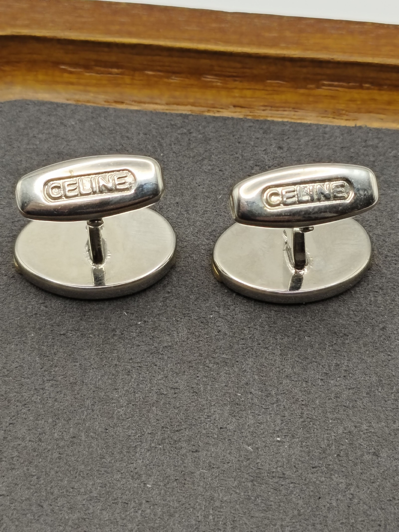 Celine Gold & Silver Tone Horse Carriage Cufflinks Other image 7