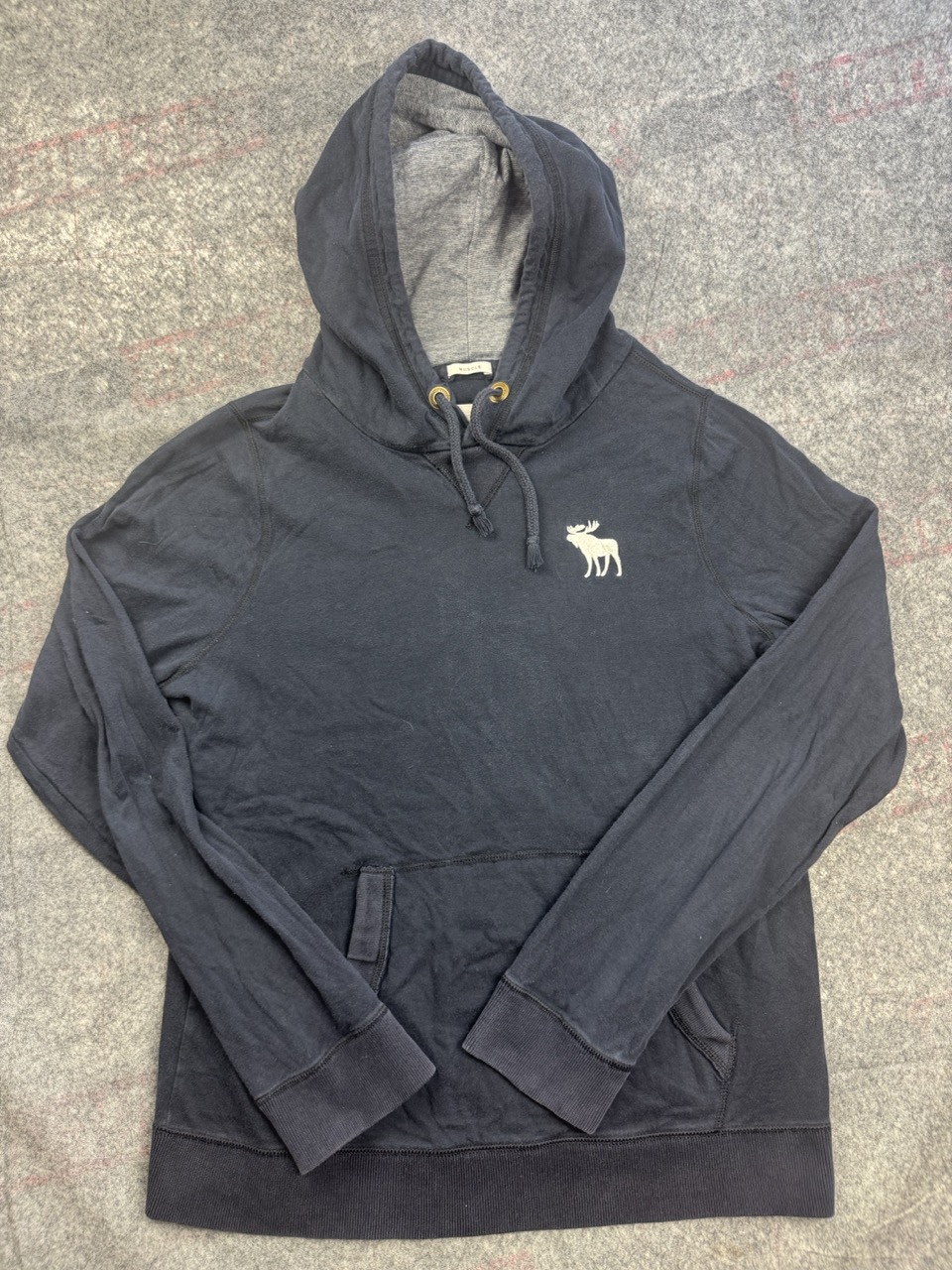 Abercrombie & Fitch Navy Hoodie XL Moose Logo