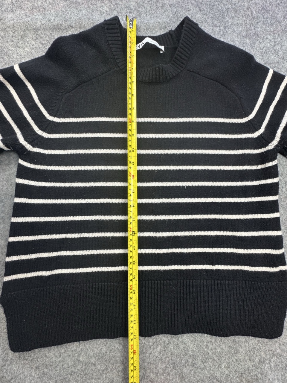 Zara Black & White Striped Crew Neck Jumper Men’s/Unisex M image 6