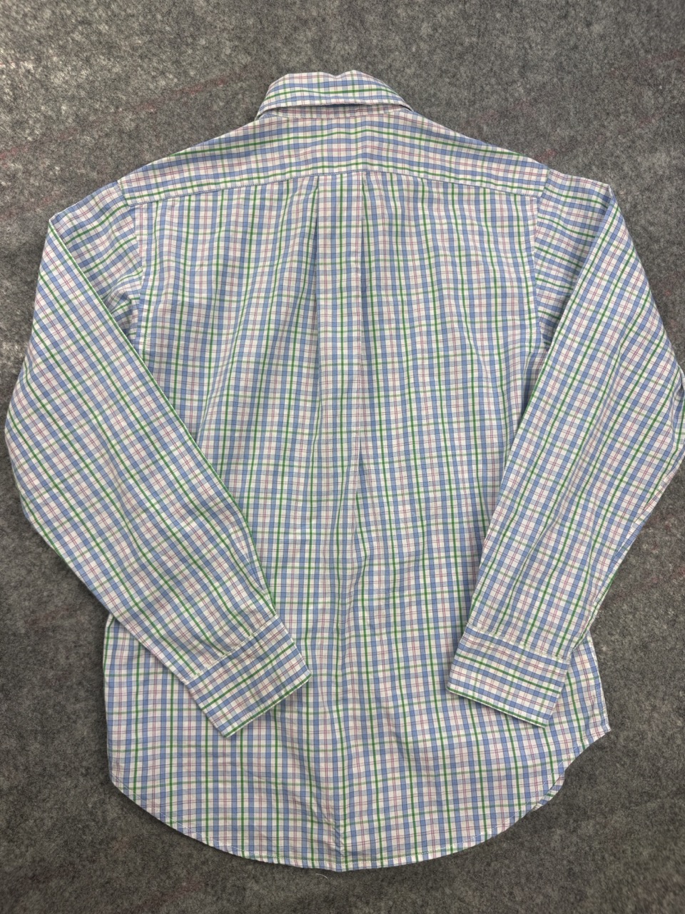 Ralph Lauren Blue, Green & Pink Checked Button Down Shirt Size 10 image 6