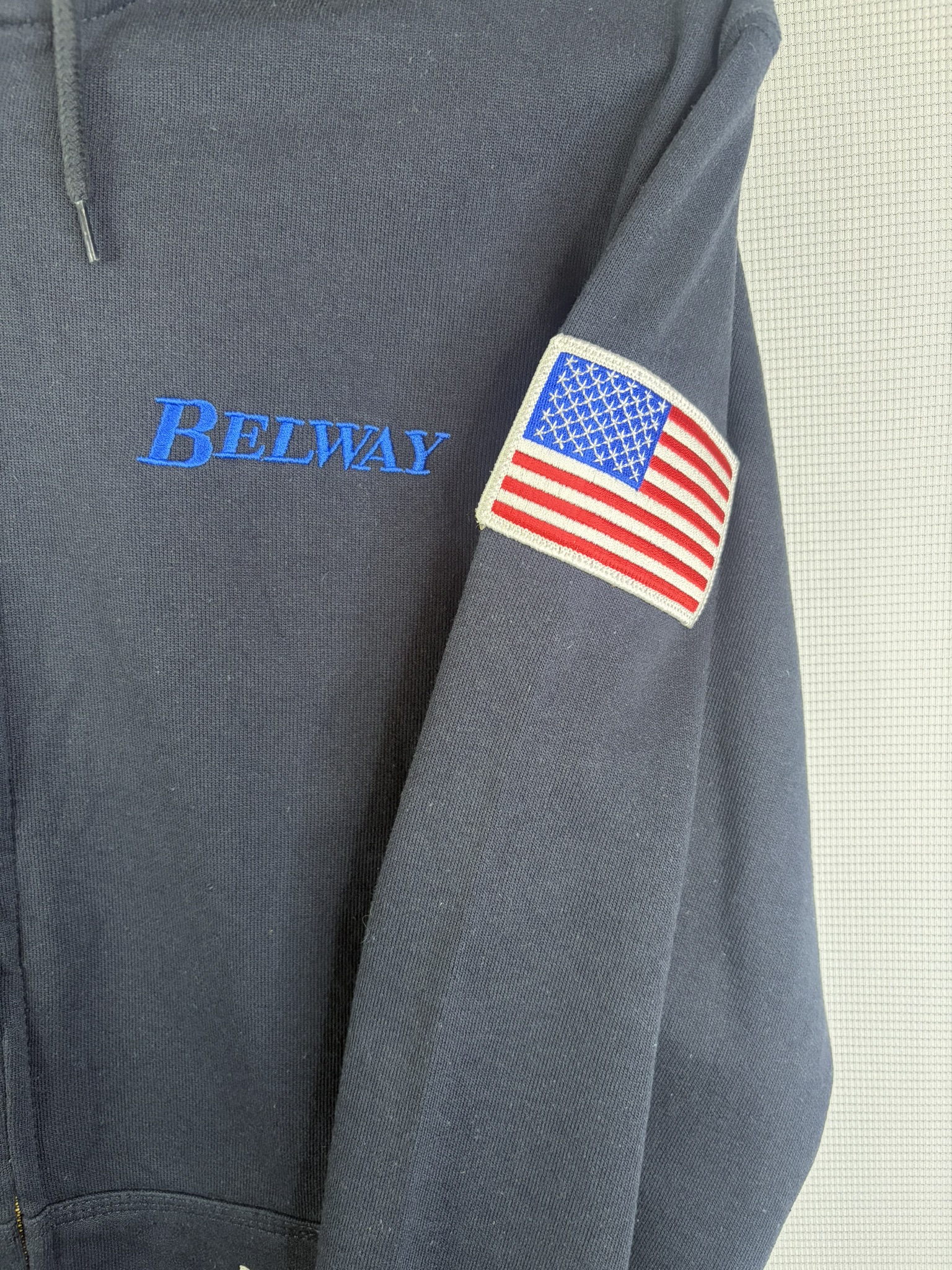 Carhartt Navy Blue Belway Zip Hoodie Medium Loose Fit image 4