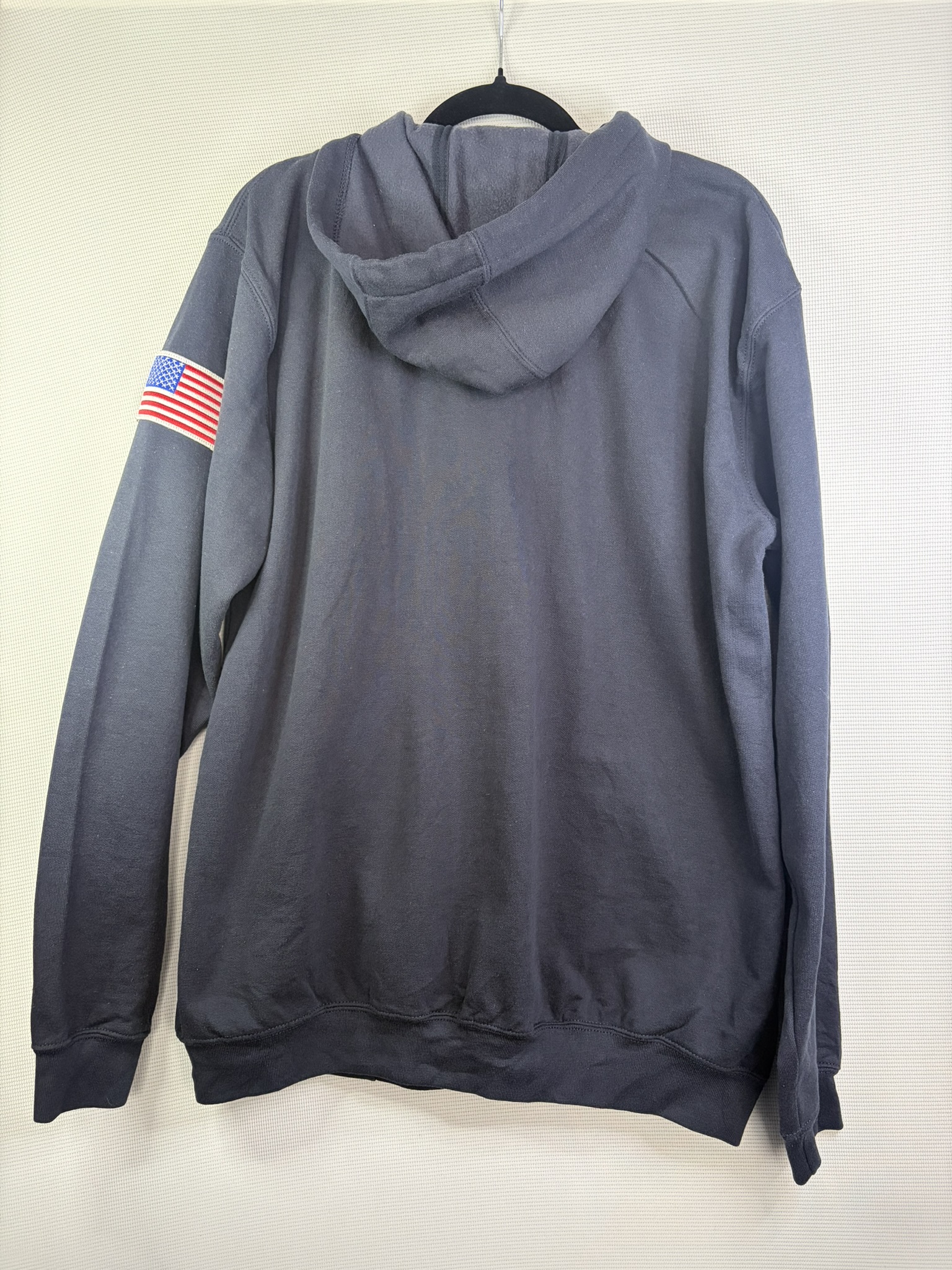Carhartt Navy Blue Belway Zip Hoodie Medium Loose Fit image 7