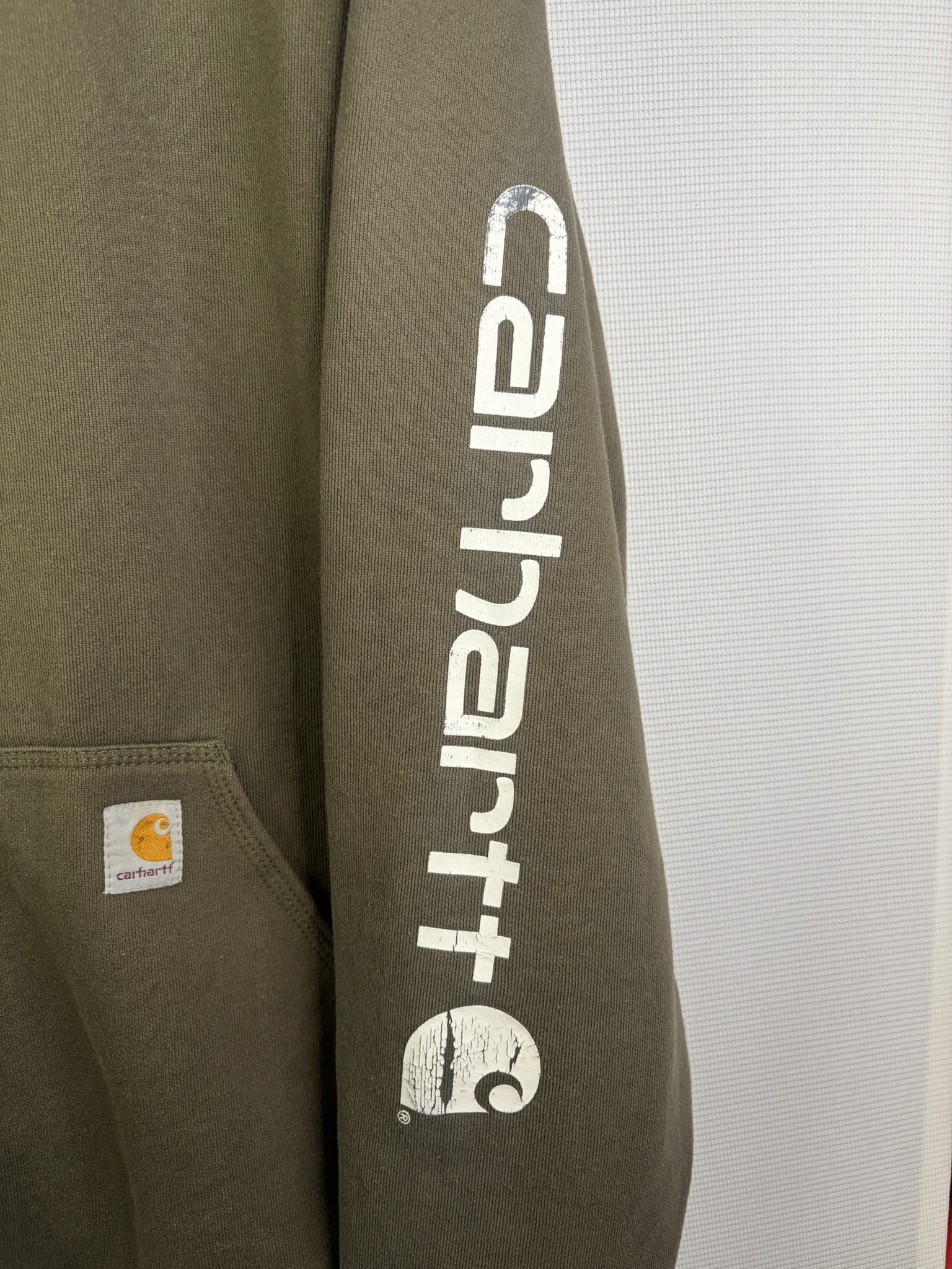 Carhartt Olive Green Hoodie 2XL Tall Original Fit image 3