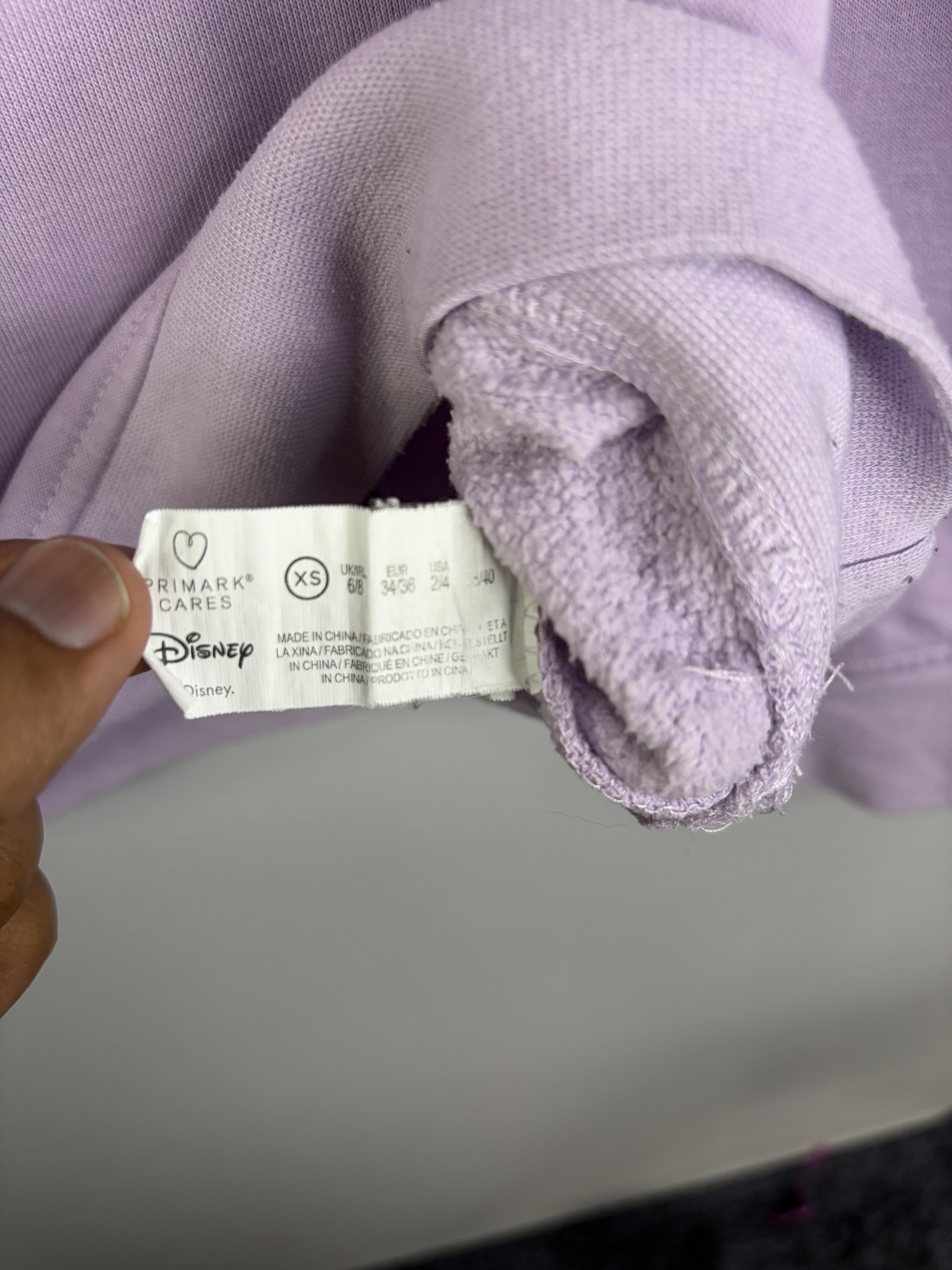 Disney Lilac Stitch Graphic Sweatshirt XS image 4