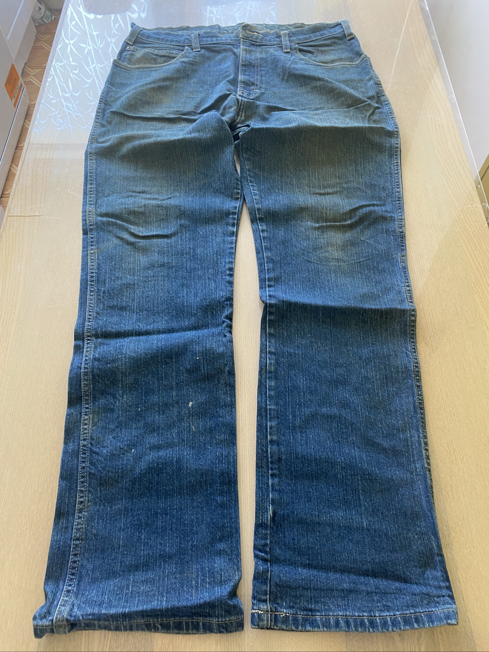 Dickies Baggy Jeans W34 L32 Blue Loose Fit Skate Y2K Vintage #29AD image 3