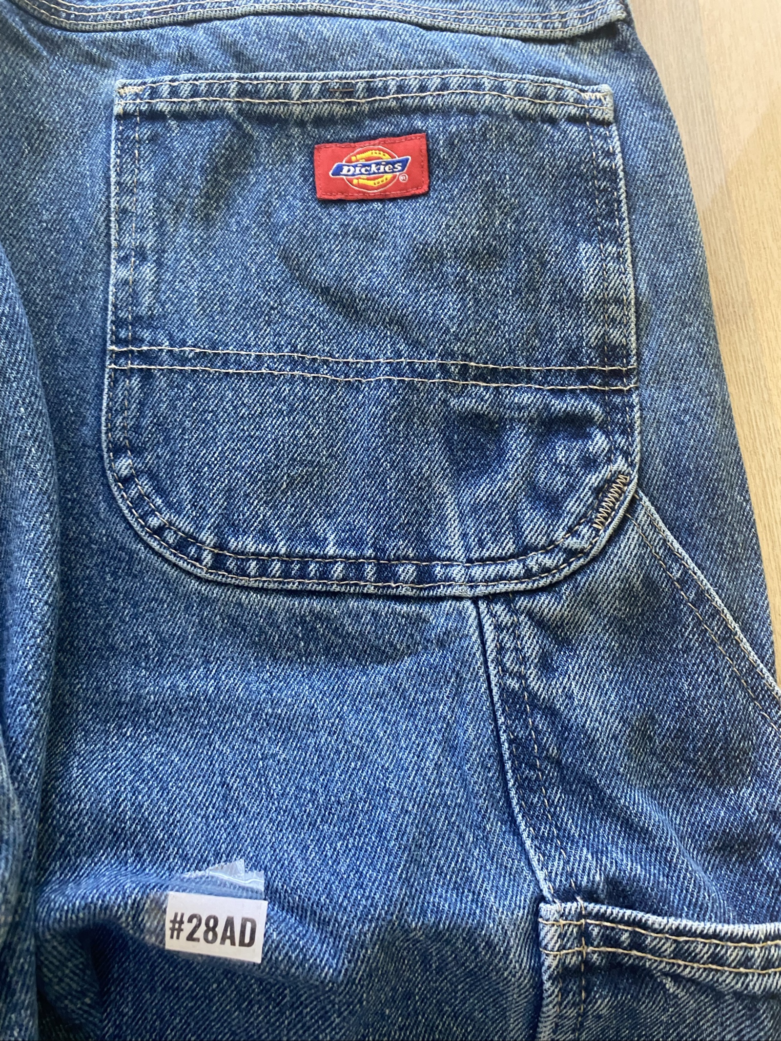 Dickies Baggy Jeans W38 L32 Blue Loose Fit Skate Y2K Vintage image 2