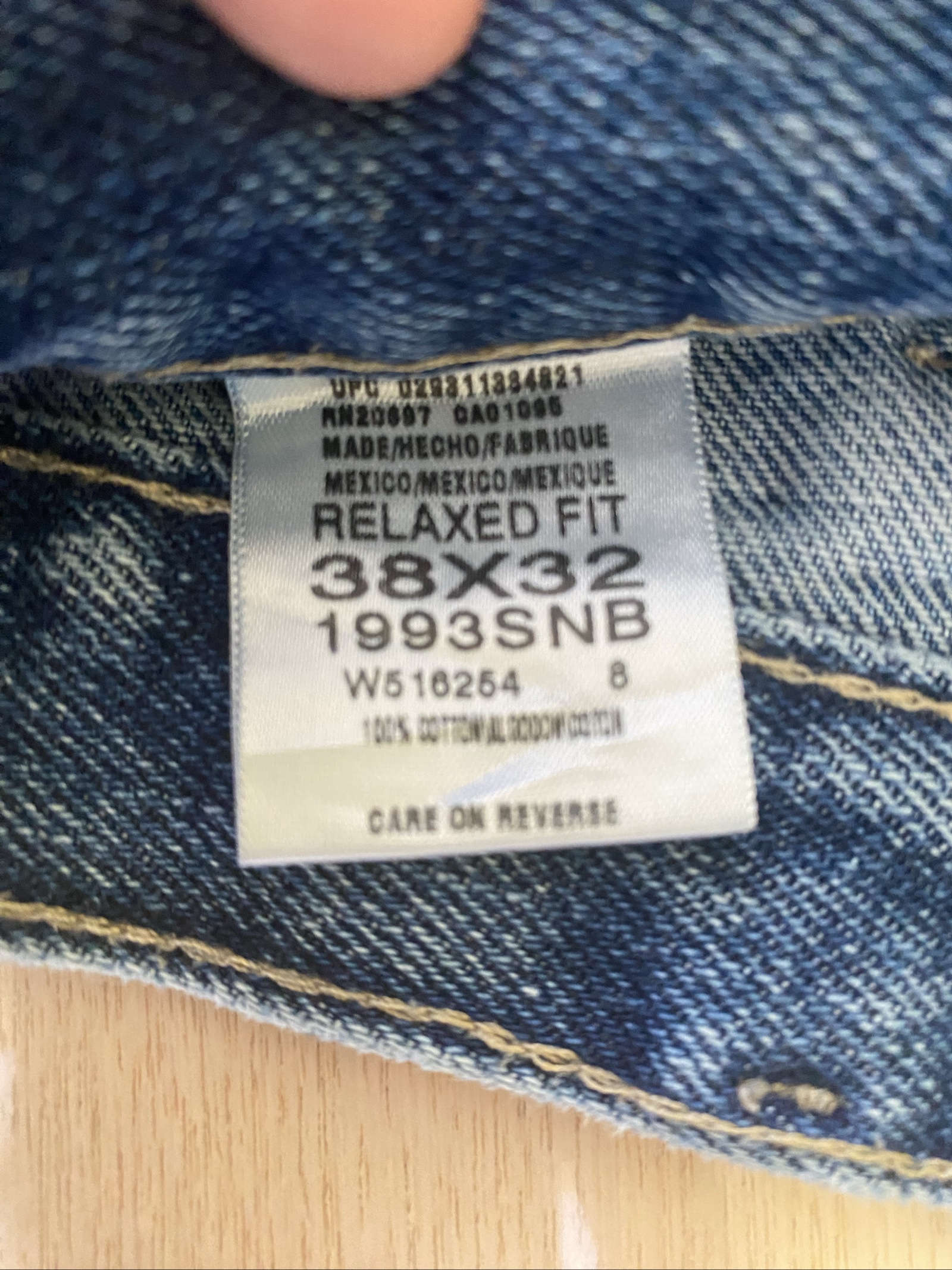 Dickies Baggy Jeans W38 L32 Blue Loose Fit Skate Y2K Vintage image 4