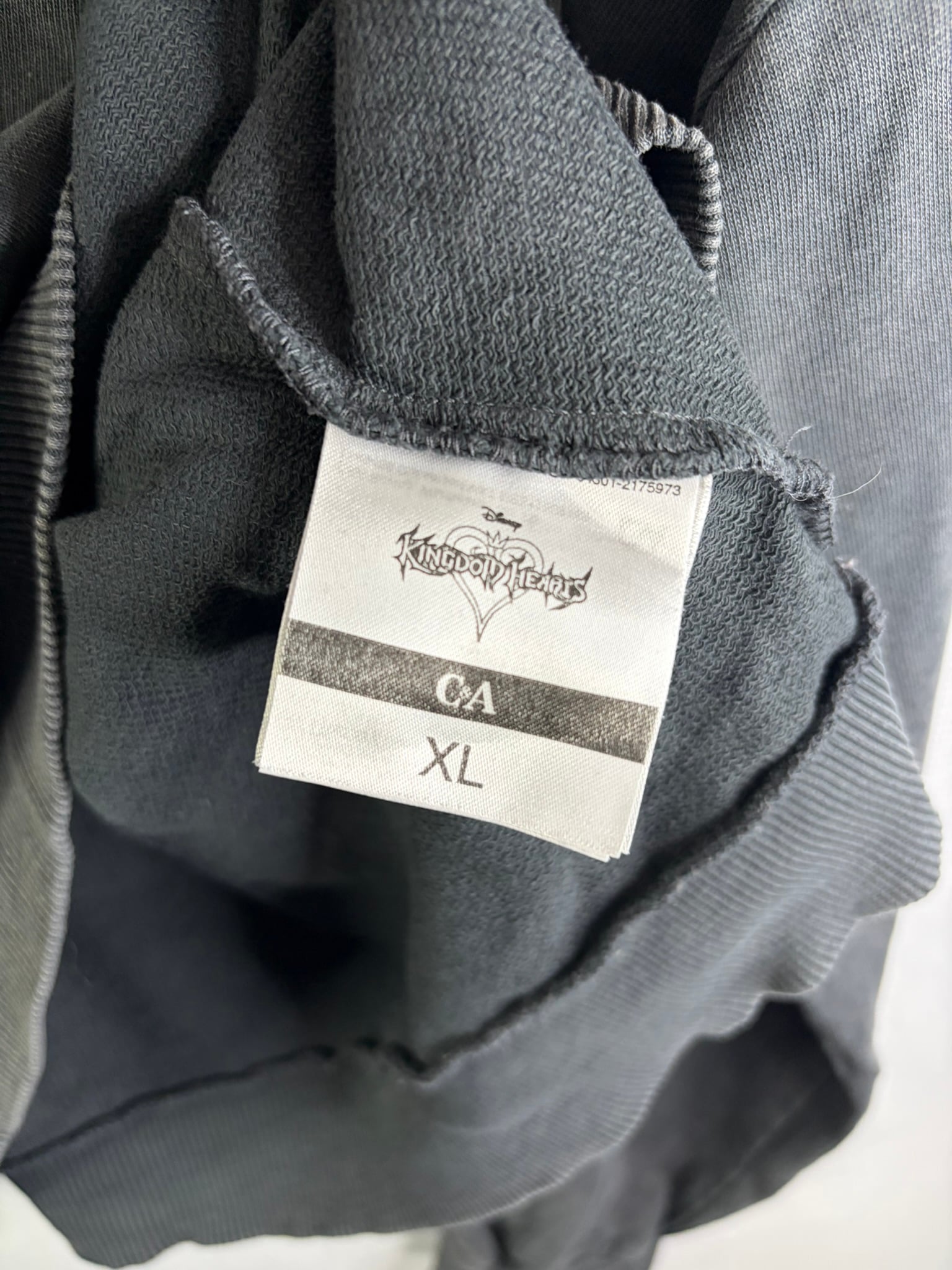 C&A Disney Kingdom Hearts Grey Cotton Sweatshirt XL image 4