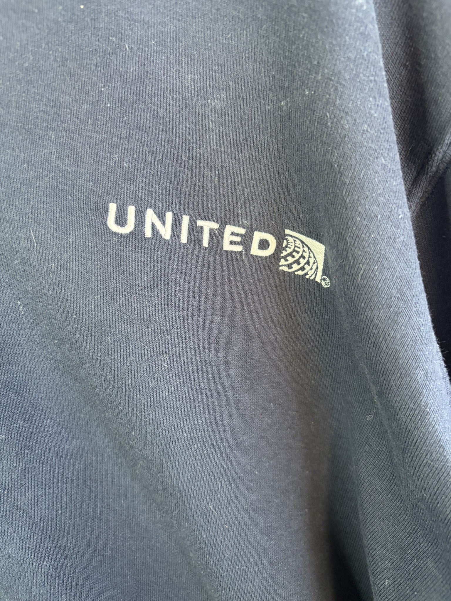 Carhartt Navy United Logo Zip-Up Hoodie XL image 3