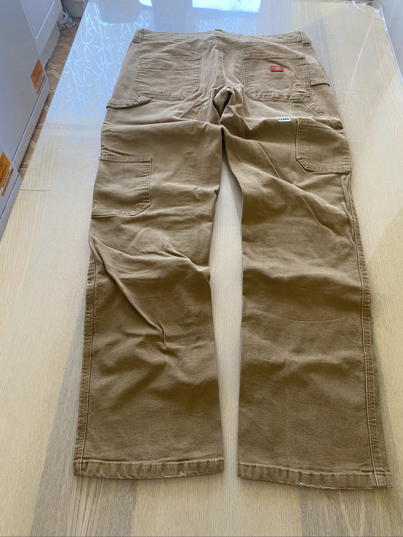 Dickies Baggy Jeans W34 L30 Brown Loose Fit Streetwear Y2K Vintage