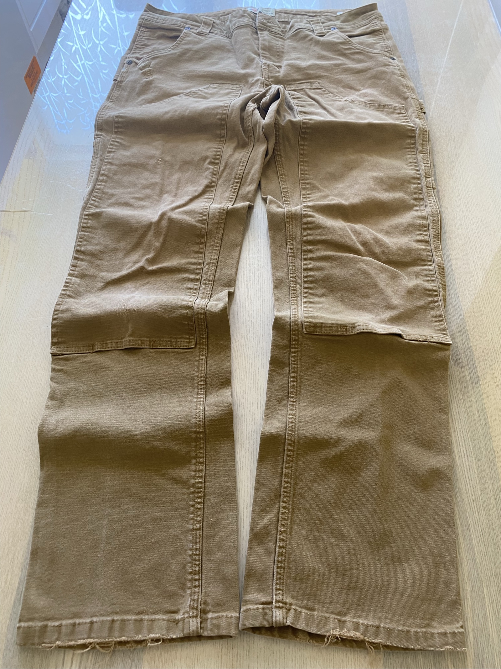 Dickies Baggy Jeans W34 L30 Brown Loose Fit Streetwear Y2K Vintage image 3