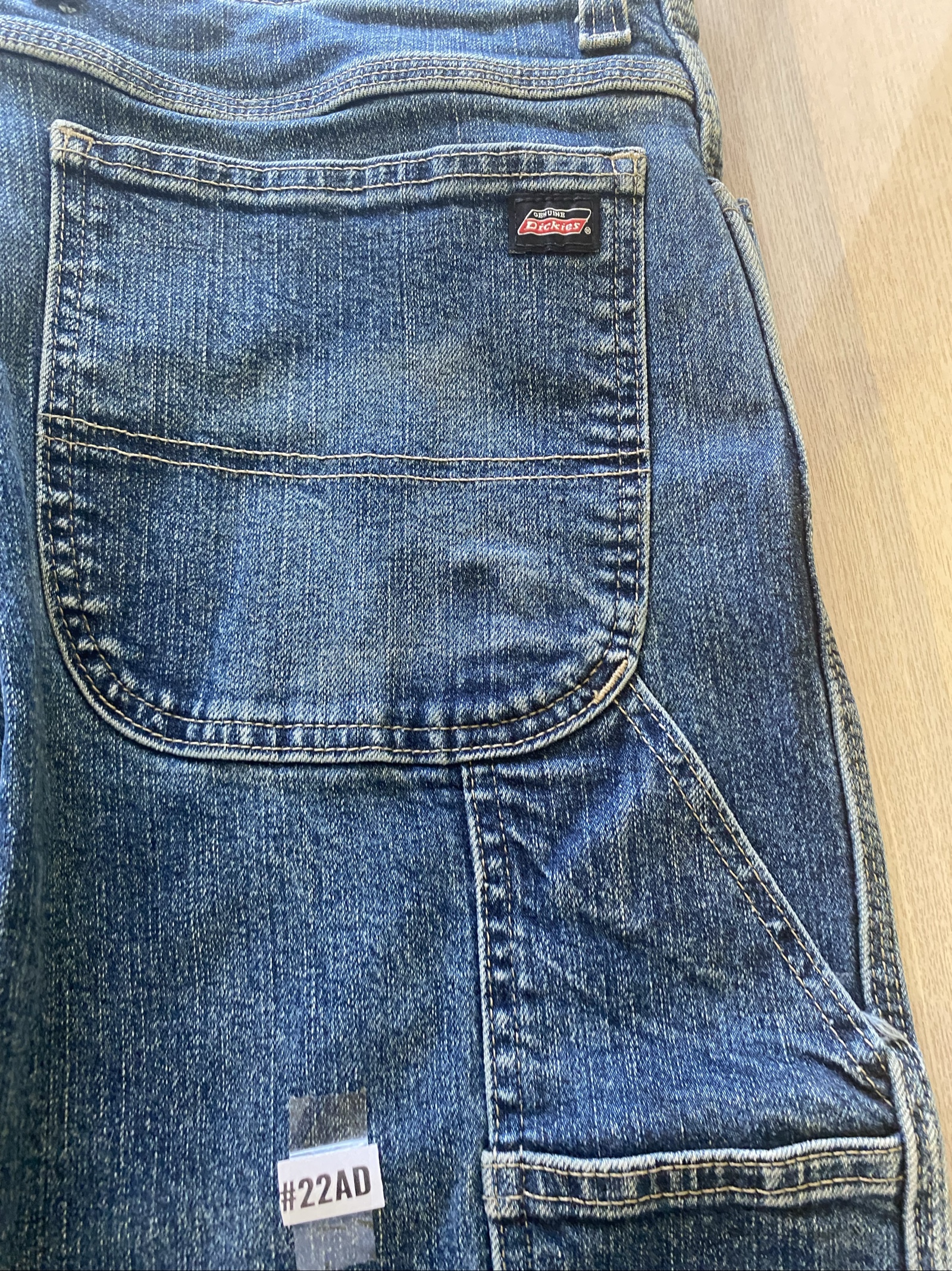 Dickies Baggy Jeans W34 L34 Blue Loose Fit Skate Y2K Vintage image 2