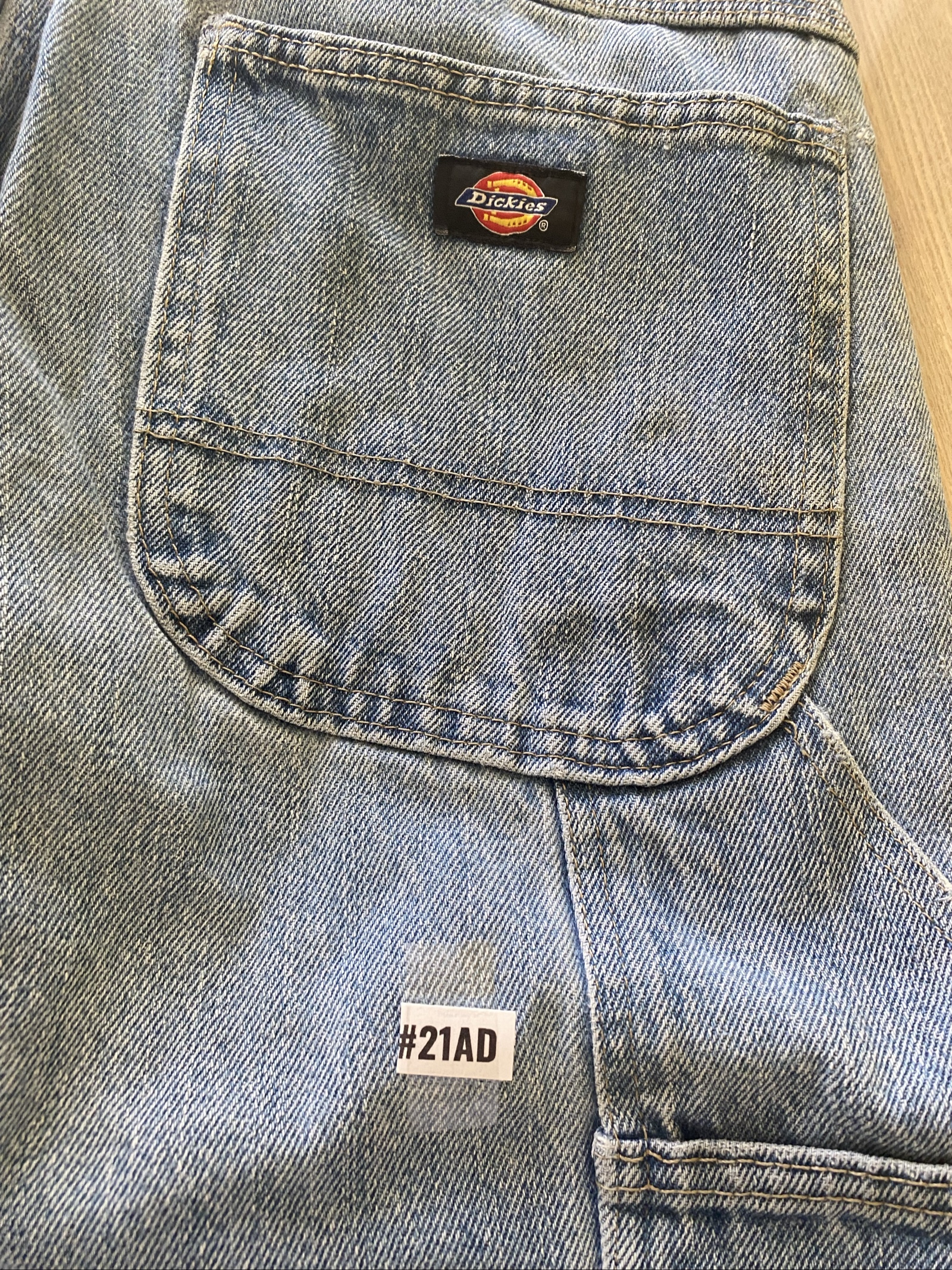 Dickies Baggy Jeans W34 L32 Blue Loose Fit Skate Y2K Vintage image 2
