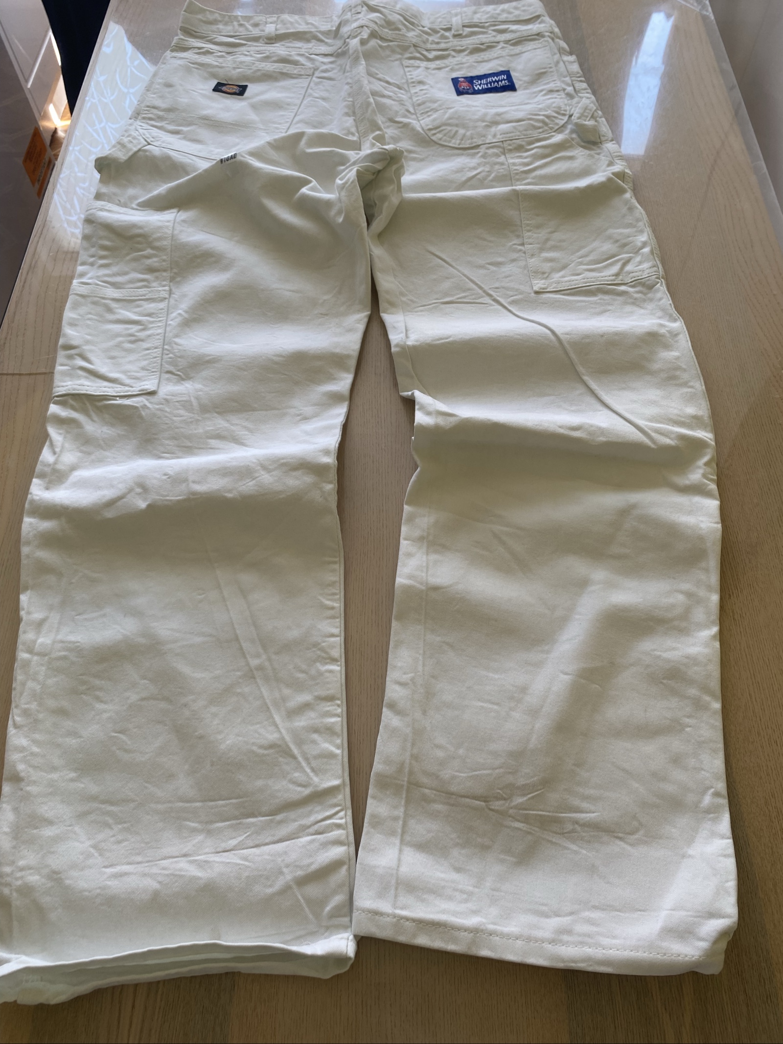 Dickies Baggy Jeans W38 L32 White Loose Fit Skate Y2K Vintage