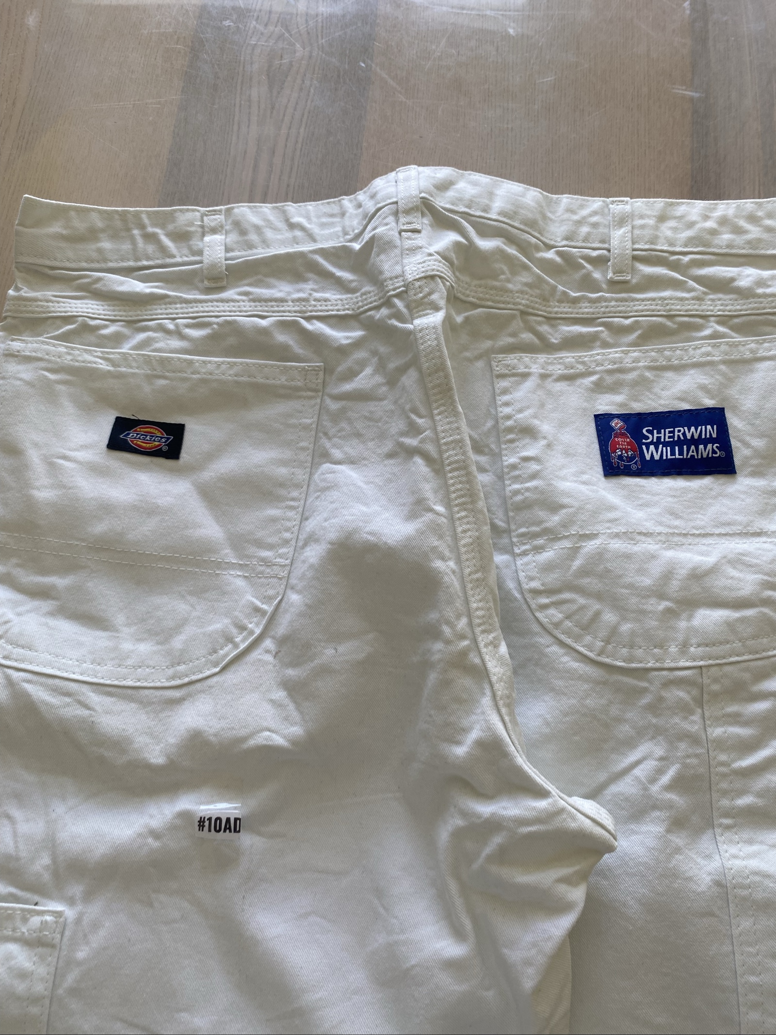 Dickies Baggy Jeans W38 L32 White Loose Fit Skate Y2K Vintage image 2