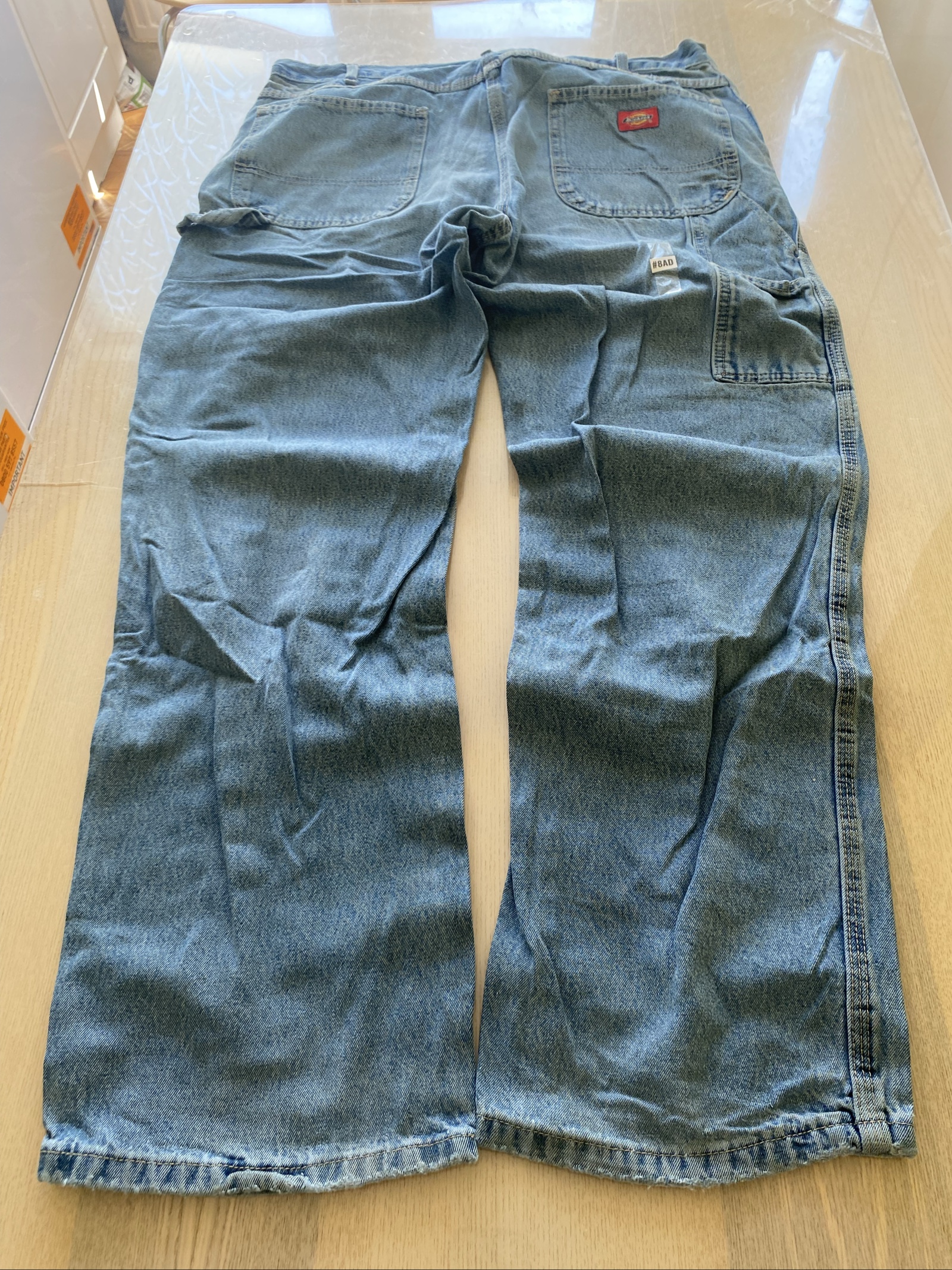 Dickies Baggy Jeans W36 L32 Blue Loose Fit Skate Y2K Vintage