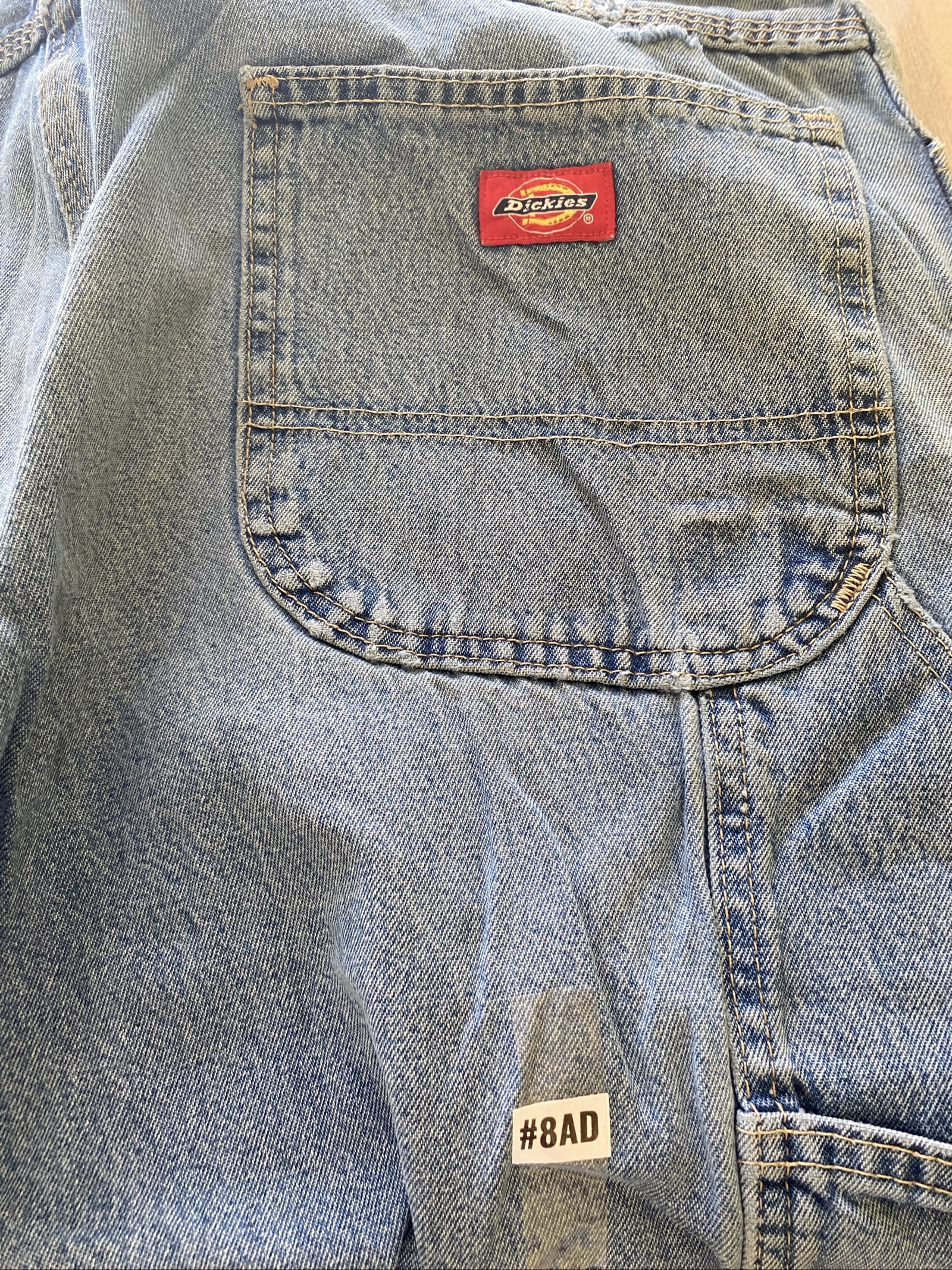 Dickies Baggy Jeans W36 L32 Blue Loose Fit Skate Y2K Vintage image 2