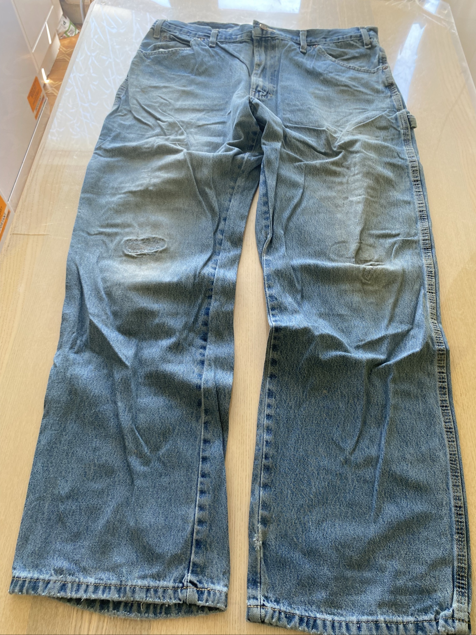 Dickies Baggy Jeans W36 L32 Blue Loose Fit Skate Y2K Vintage image 3