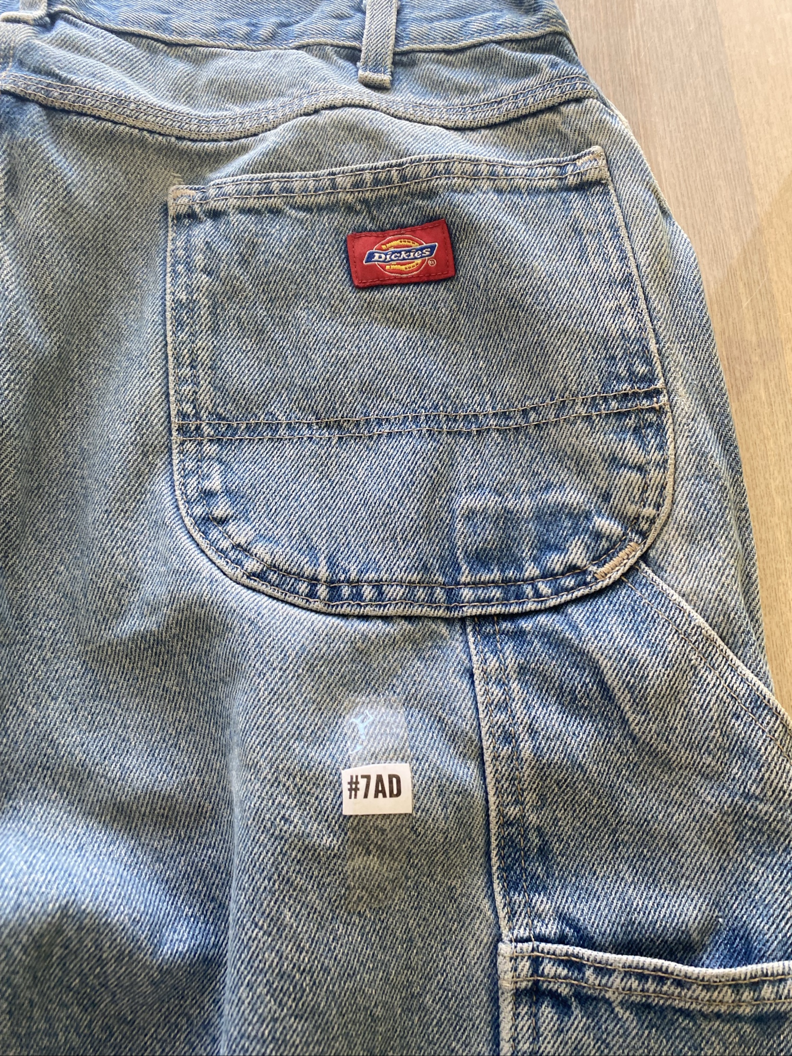 Dickies Baggy Jeans W38 L30 Blue Loose Fit Skate Vintage image 2