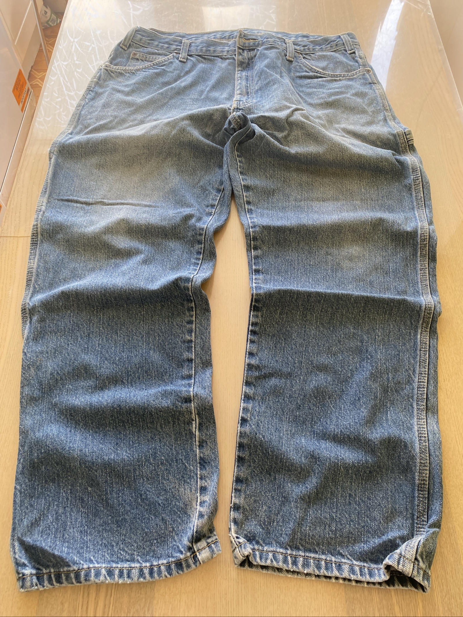 Dickies Baggy Jeans W38 L30 Blue Loose Fit Y2K Vintage image 3