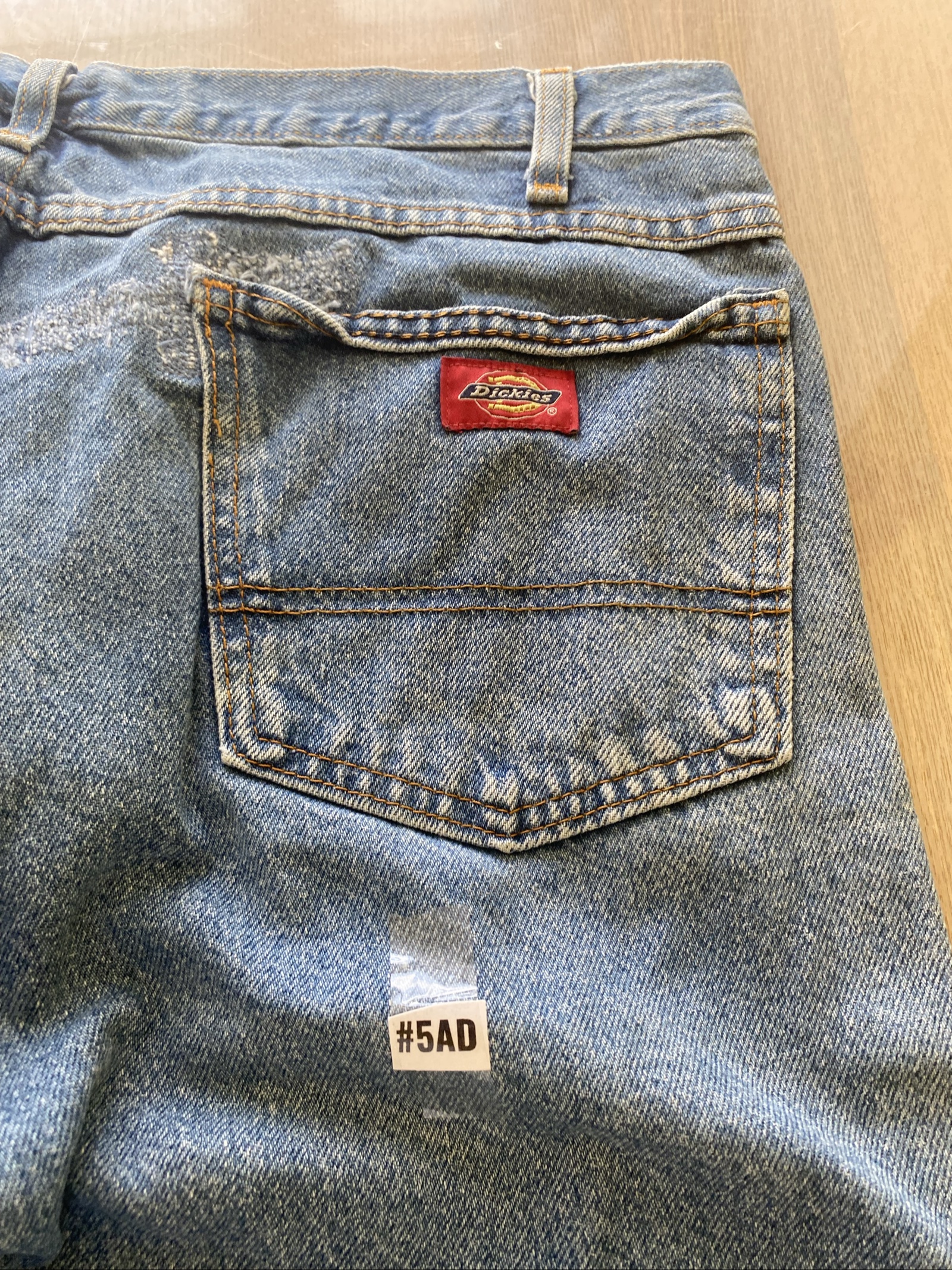 Dickies Baggy Jeans W36 L27 Blue Loose Fit Skate Y2K Vintage image 2