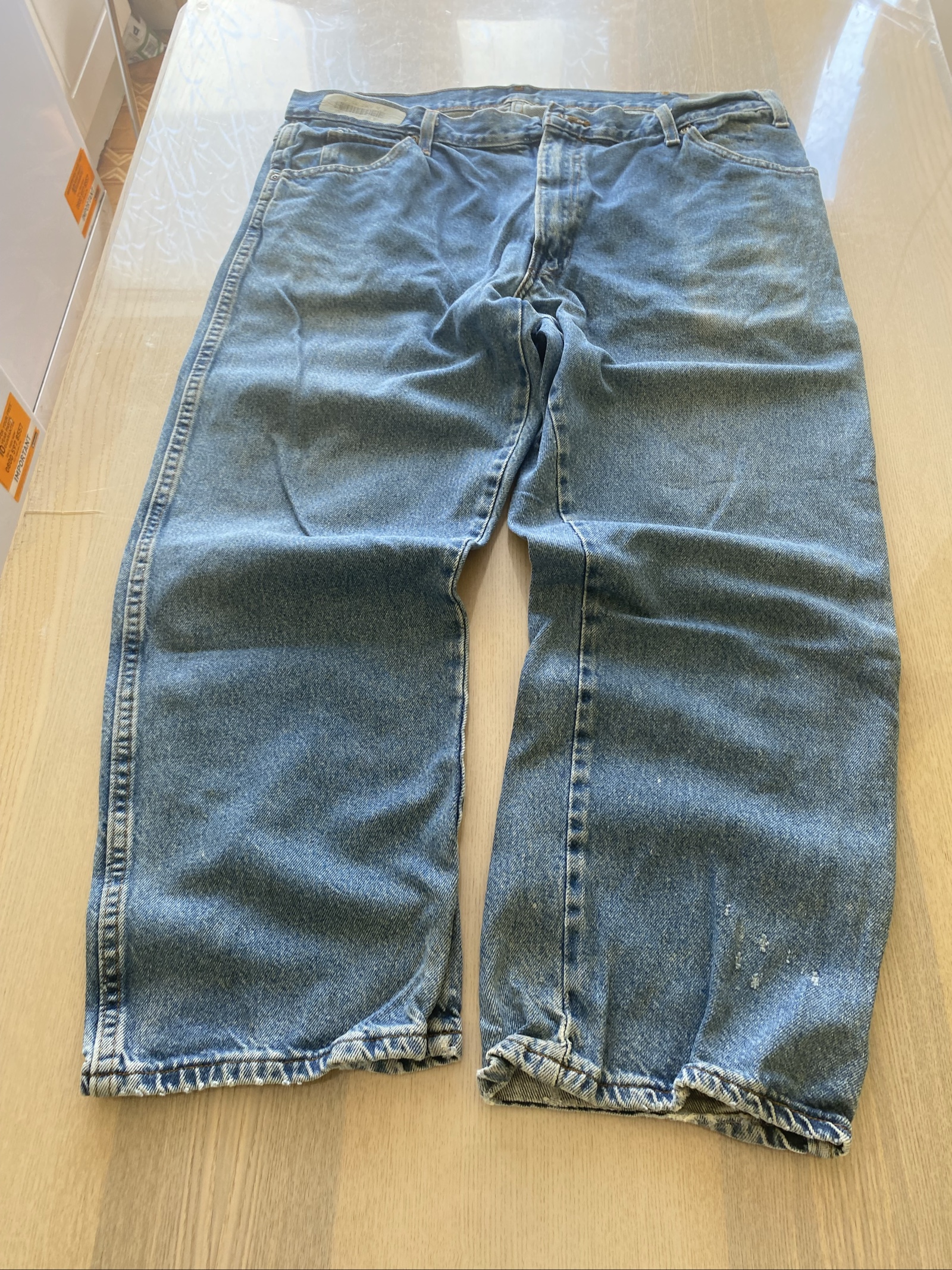 Dickies Baggy Jeans W36 L27 Blue Loose Fit Skate Y2K Vintage image 3
