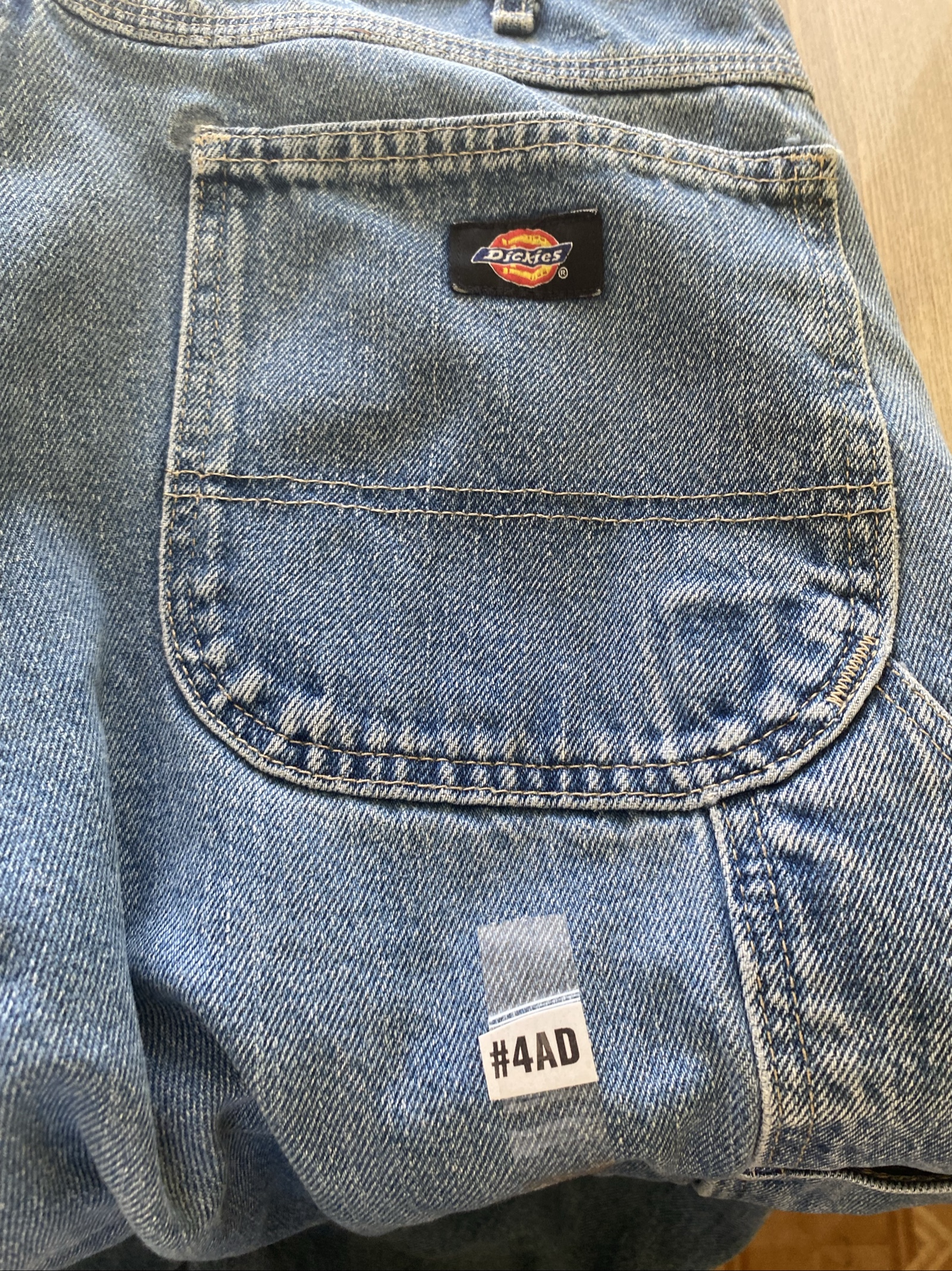 Dickies Baggy Jeans W36 L32 Blue Loose Fit Skate Vintage image 2