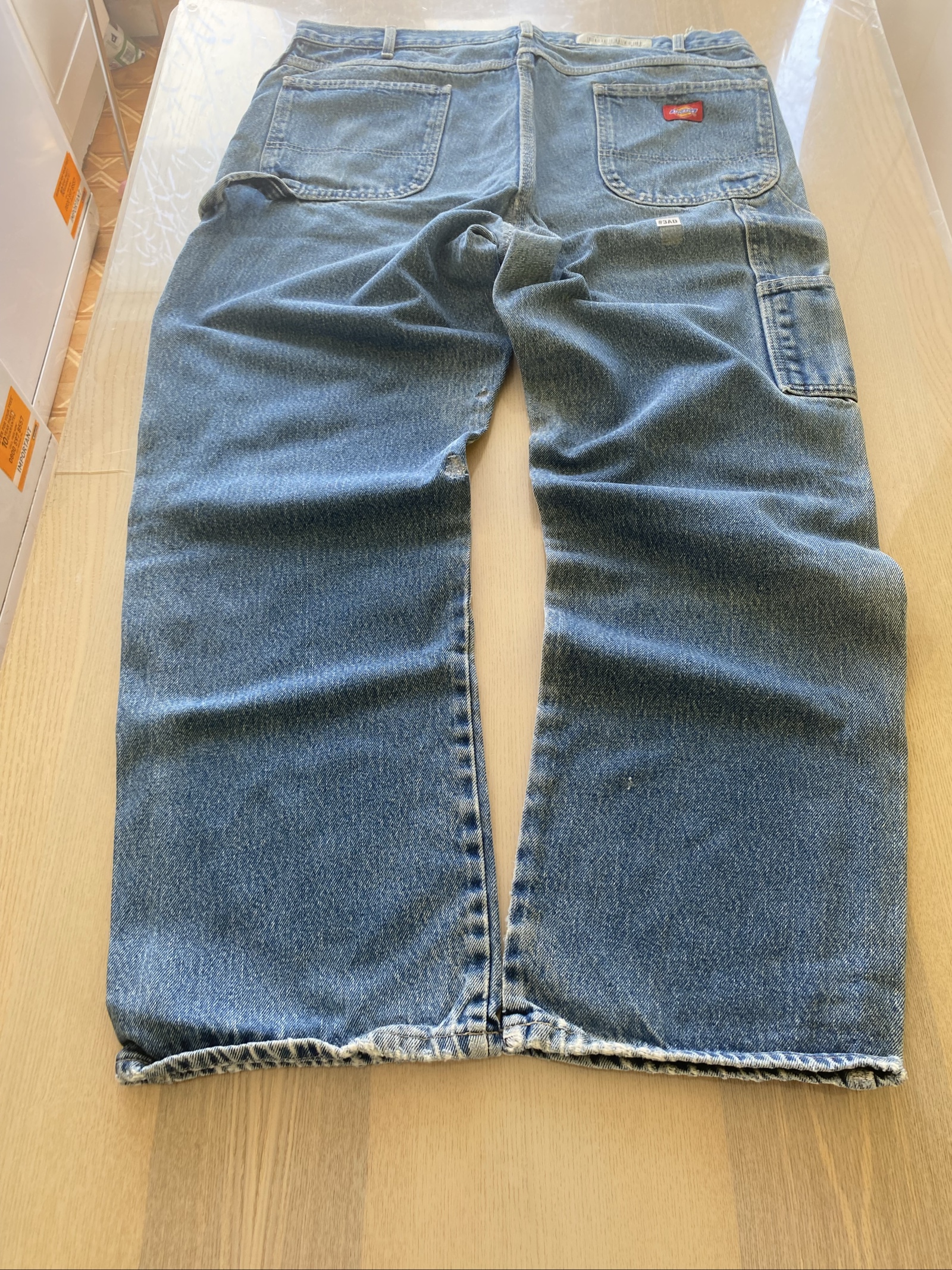 Dickies Baggy Jeans W40 L32 Blue Loose Fit Skate Vintage