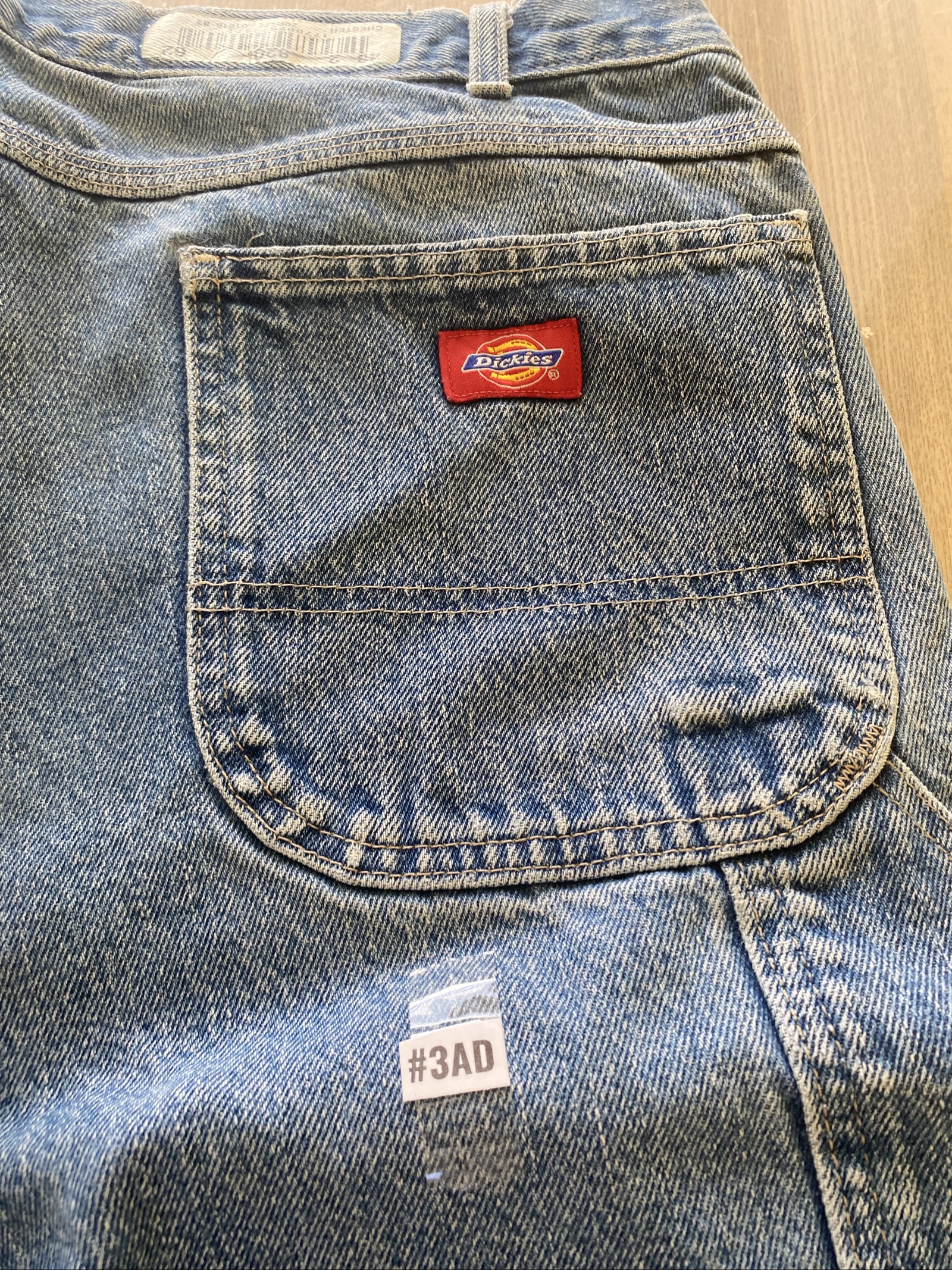 Dickies Baggy Jeans W40 L32 Blue Loose Fit Skate Vintage image 2