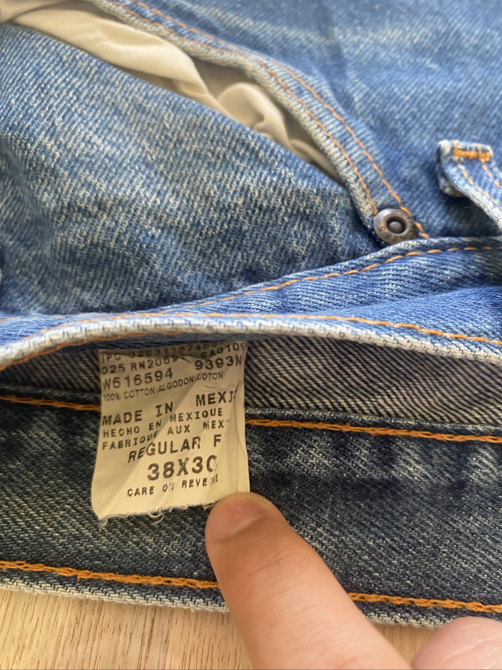 Dickies Baggy Jeans W38 L30 Light BlueLoose Fit Skate Y2K Vintage image 4