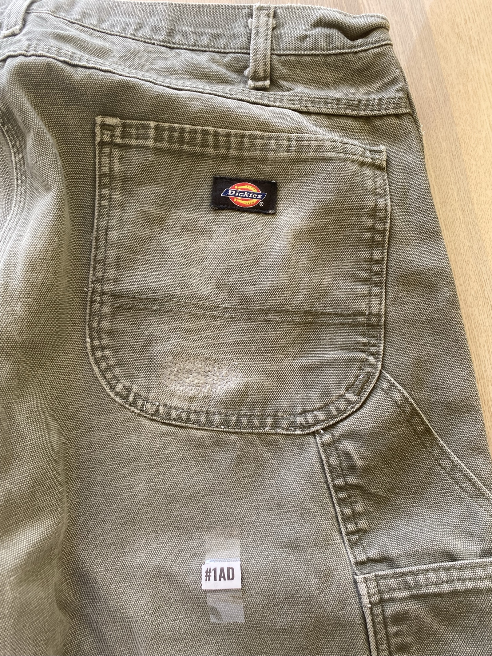 Dickies Baggy Jeans W38 L30 Olive Loose Fit Skate Y2K Vintage image 2