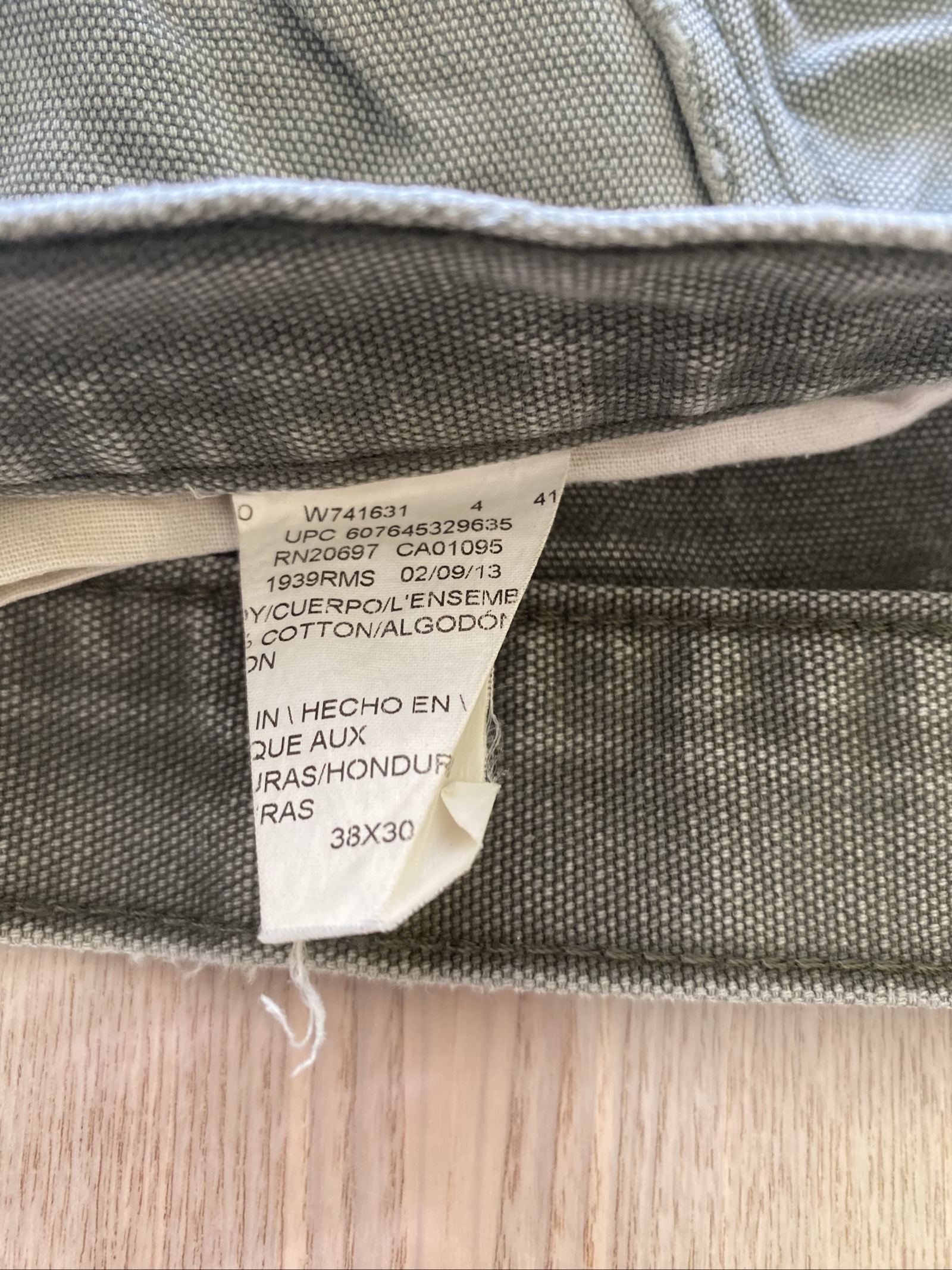 Dickies Baggy Jeans W38 L30 Olive Loose Fit Skate Y2K Vintage image 4