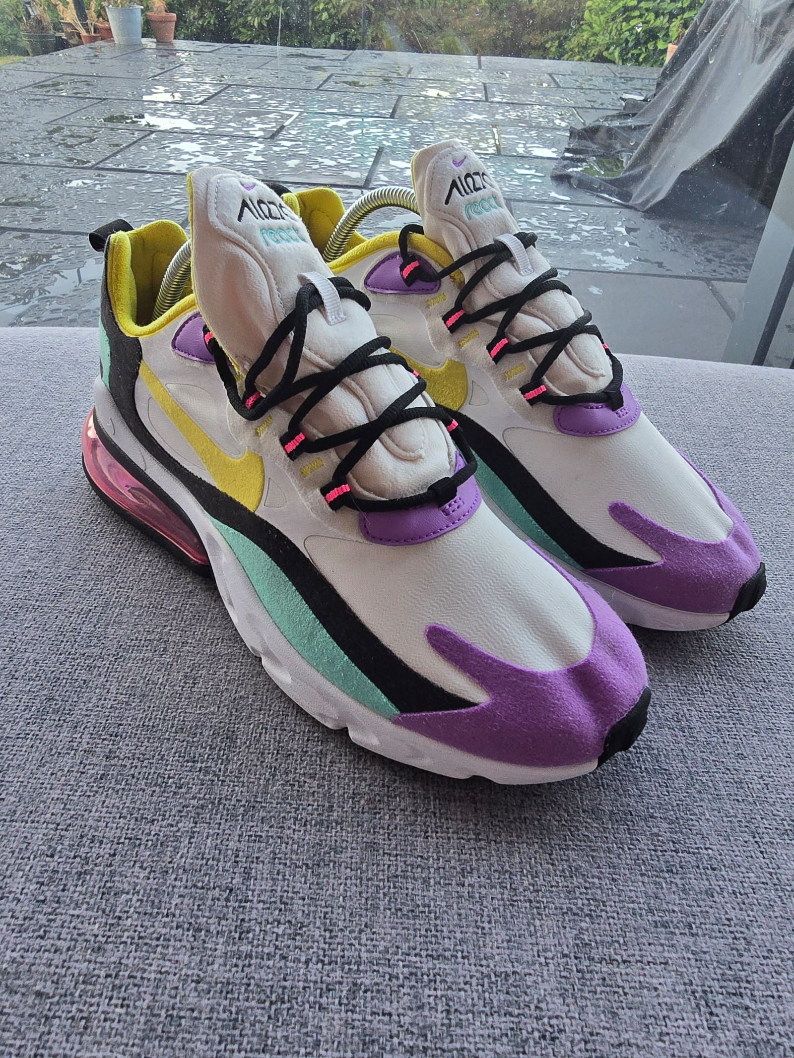 Nike Womens Air Max 270 React Geometric Abstract UK 8 Sneakers image 2
