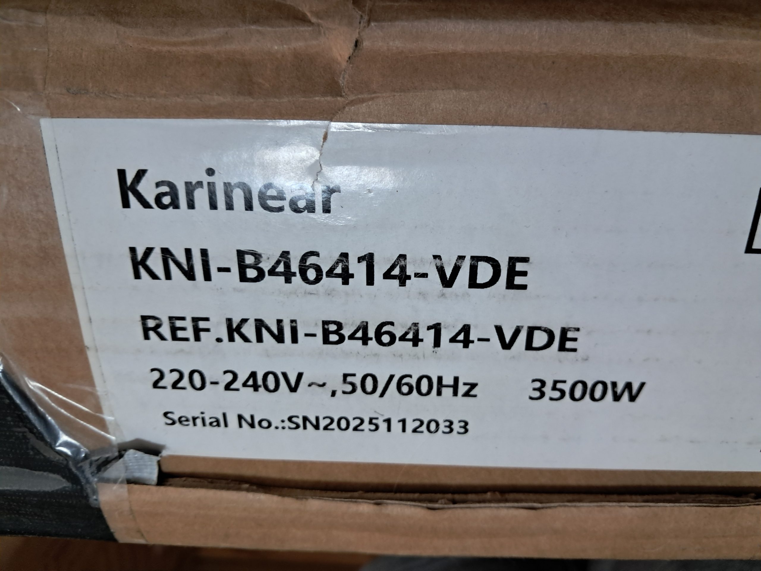 NIEUW Karinear 4Pits Inductiekookplaat 3500W image 3