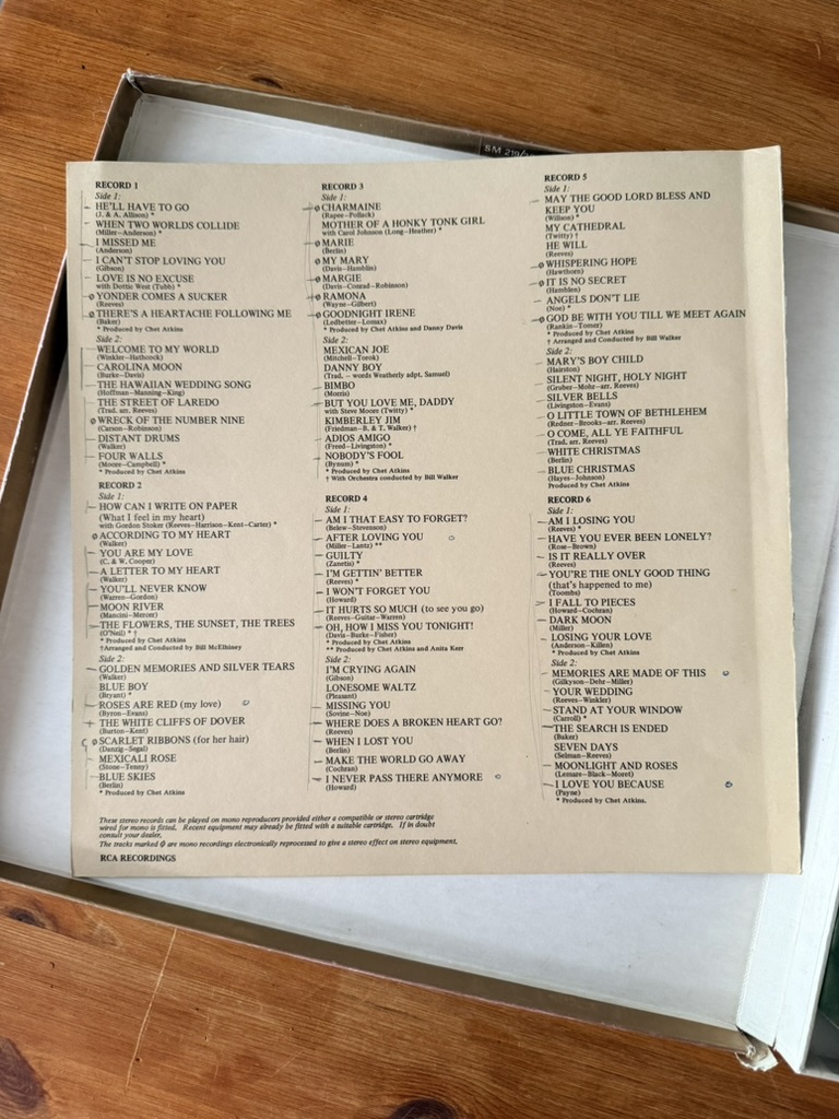 Jim Reeves Golden Memories Vinyl LP Record Box set image 2