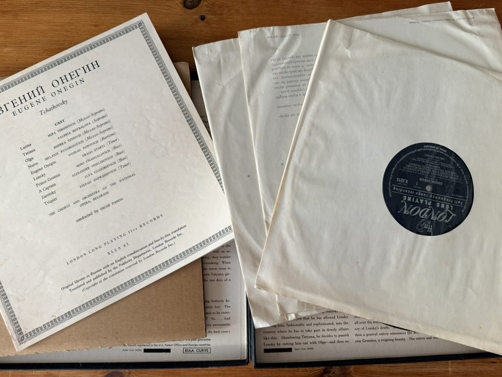 Tchaikovsky Eugene Onegin Vinyl Record London Records Opera image 3