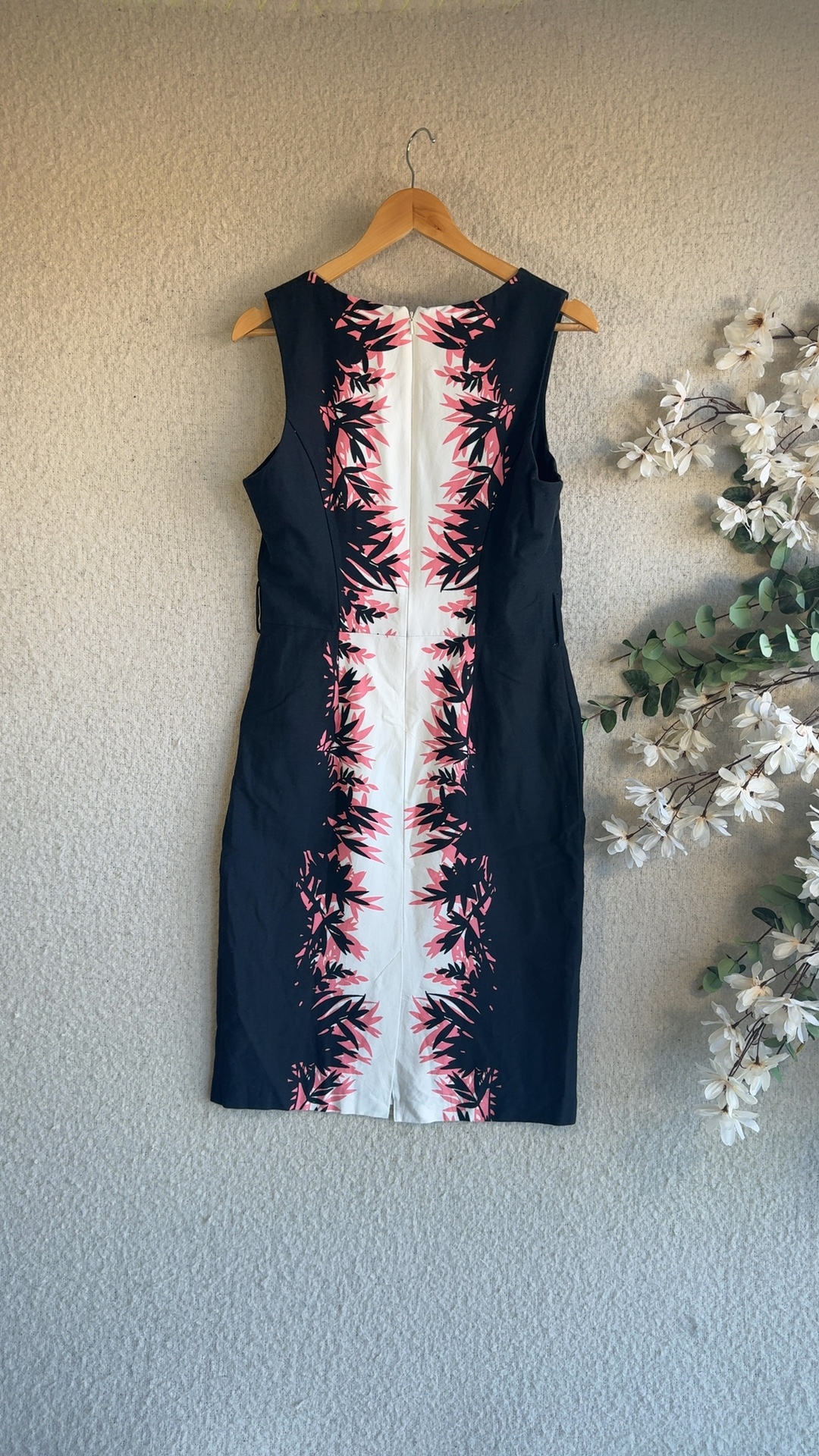 Star By Julien Macdonald Black & White Floral Print Dress UK 14 Elegant Chic image 5