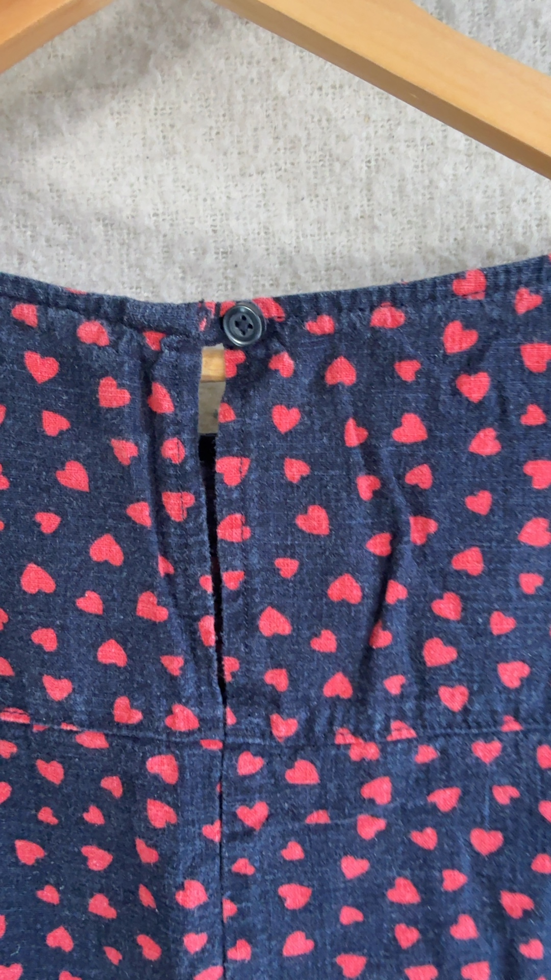 Next Navy & Red Heart Print Sleeveless Dress UK 22 Casual Summer Chic image 5