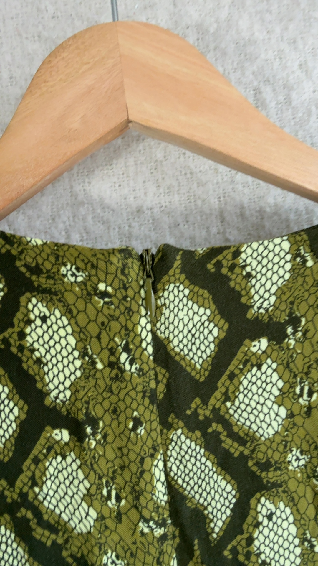 Next Green Snake Print Dress UK 10 Lightweight Viscose Stylish image 5