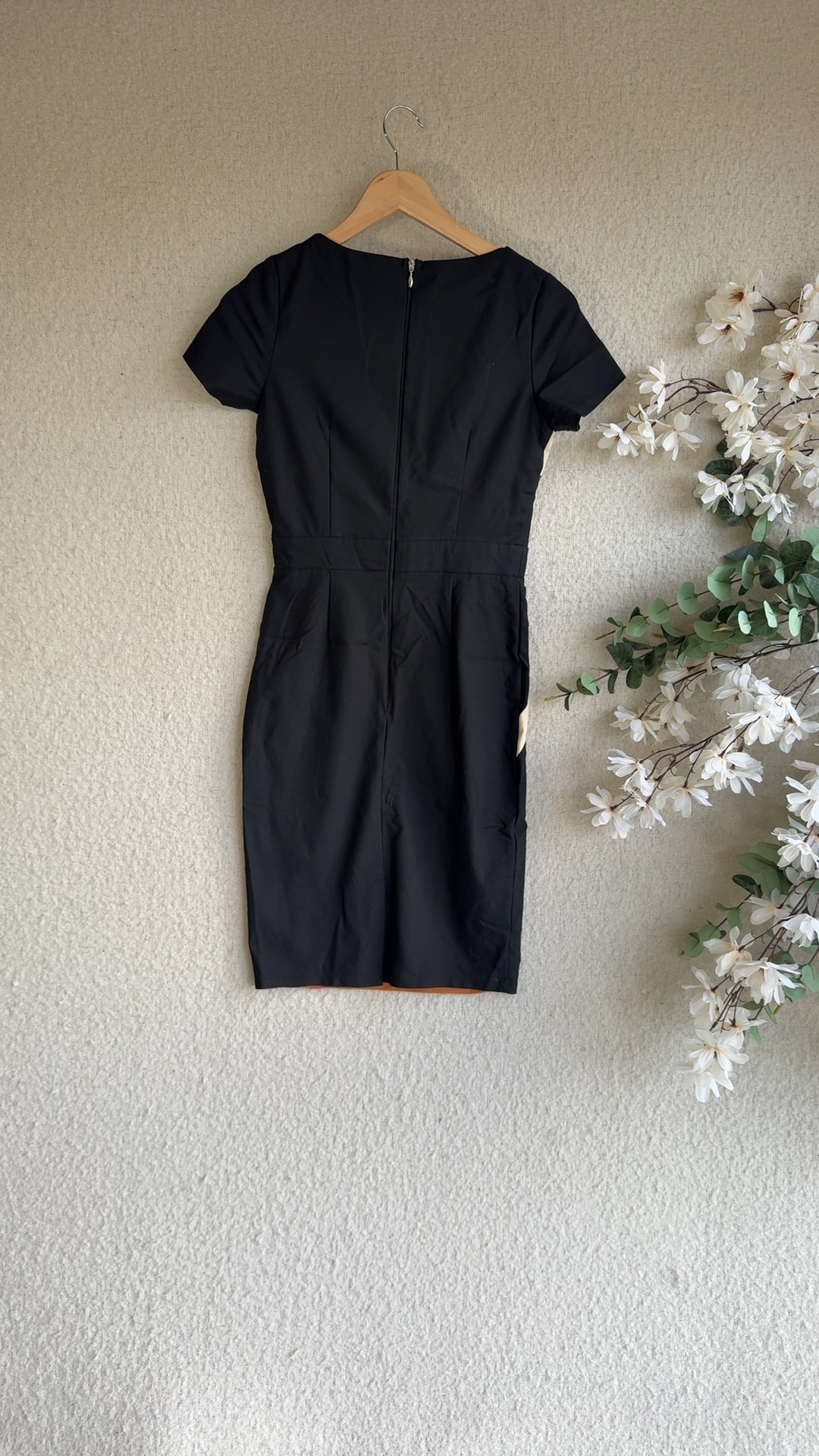 Paper Dolls Black Bodycon Dress UK 8 Cotton Nylon Elastane Blend image 4