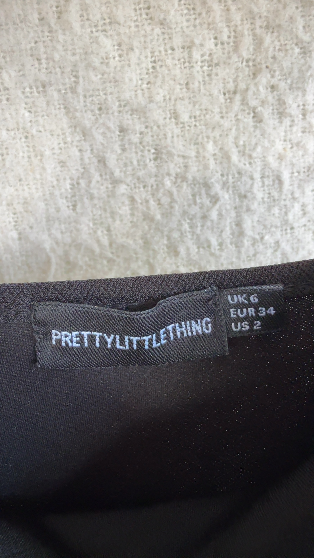 PrettyLittleThing Black Sleeveless Bodycon Mini Dress UK 6 Classic Summer Chic image 2