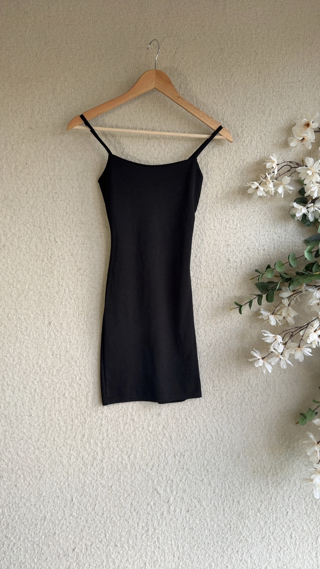 PrettyLittleThing Black Sleeveless Bodycon Mini Dress UK 6 Classic Summer Chic