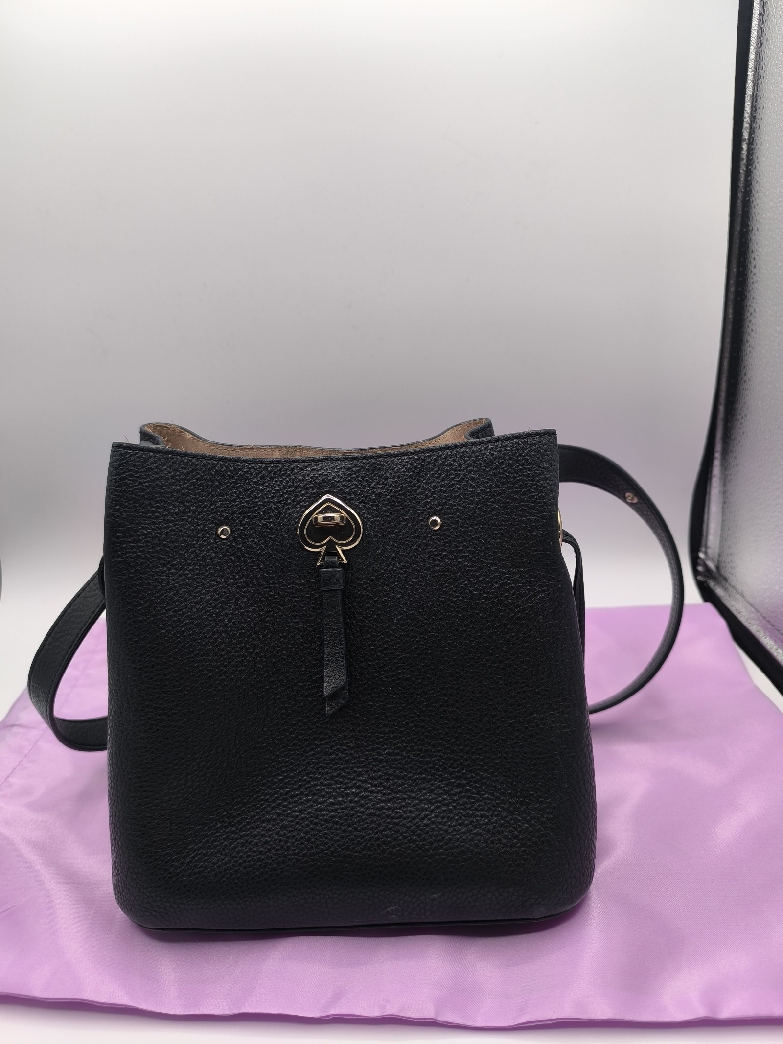 Kate Spade Black Leather Bucket Bag Women image 4