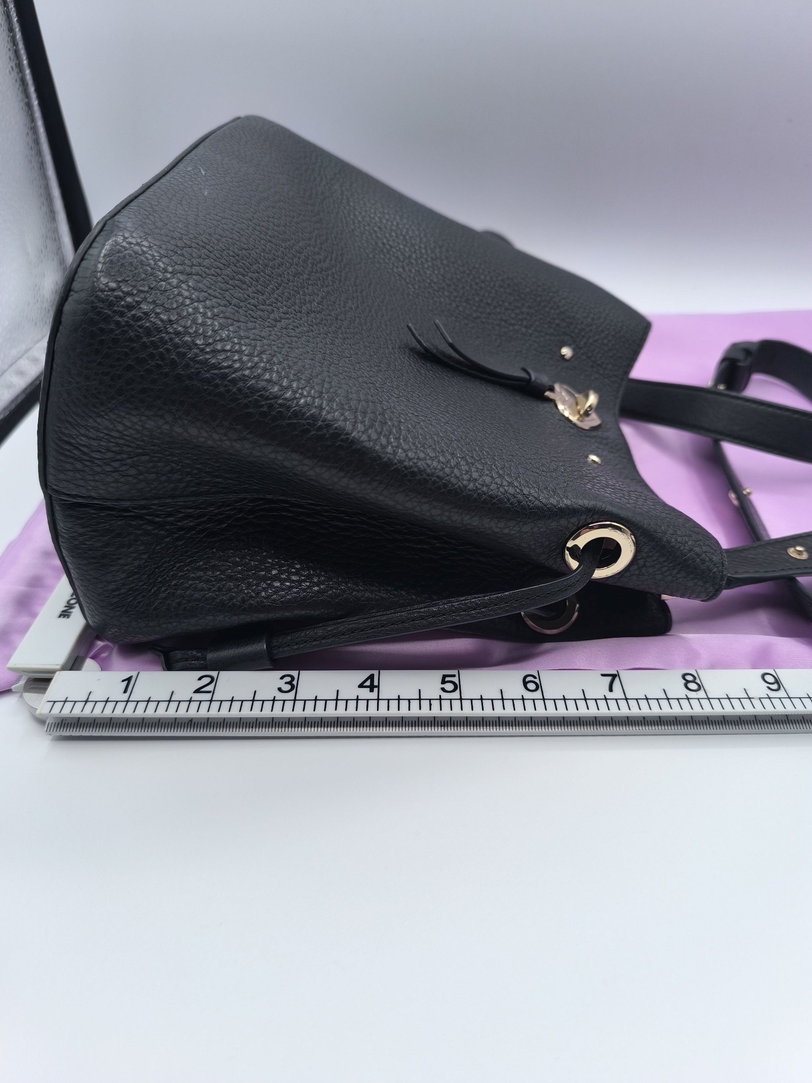 Kate Spade Black Leather Bucket Bag Women image 8