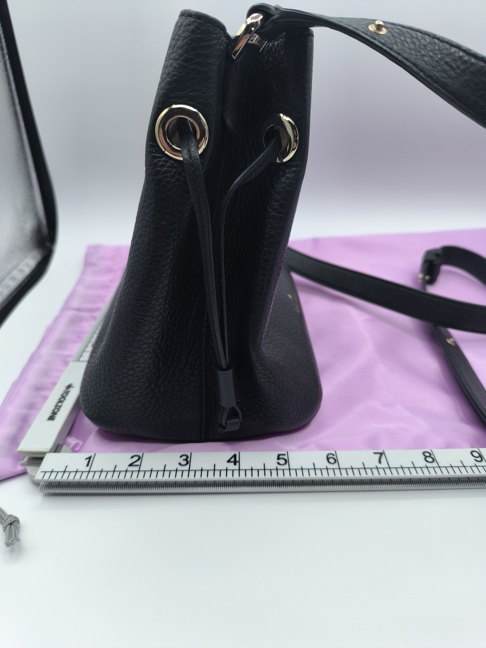 Kate Spade Black Leather Bucket Bag Women image 9