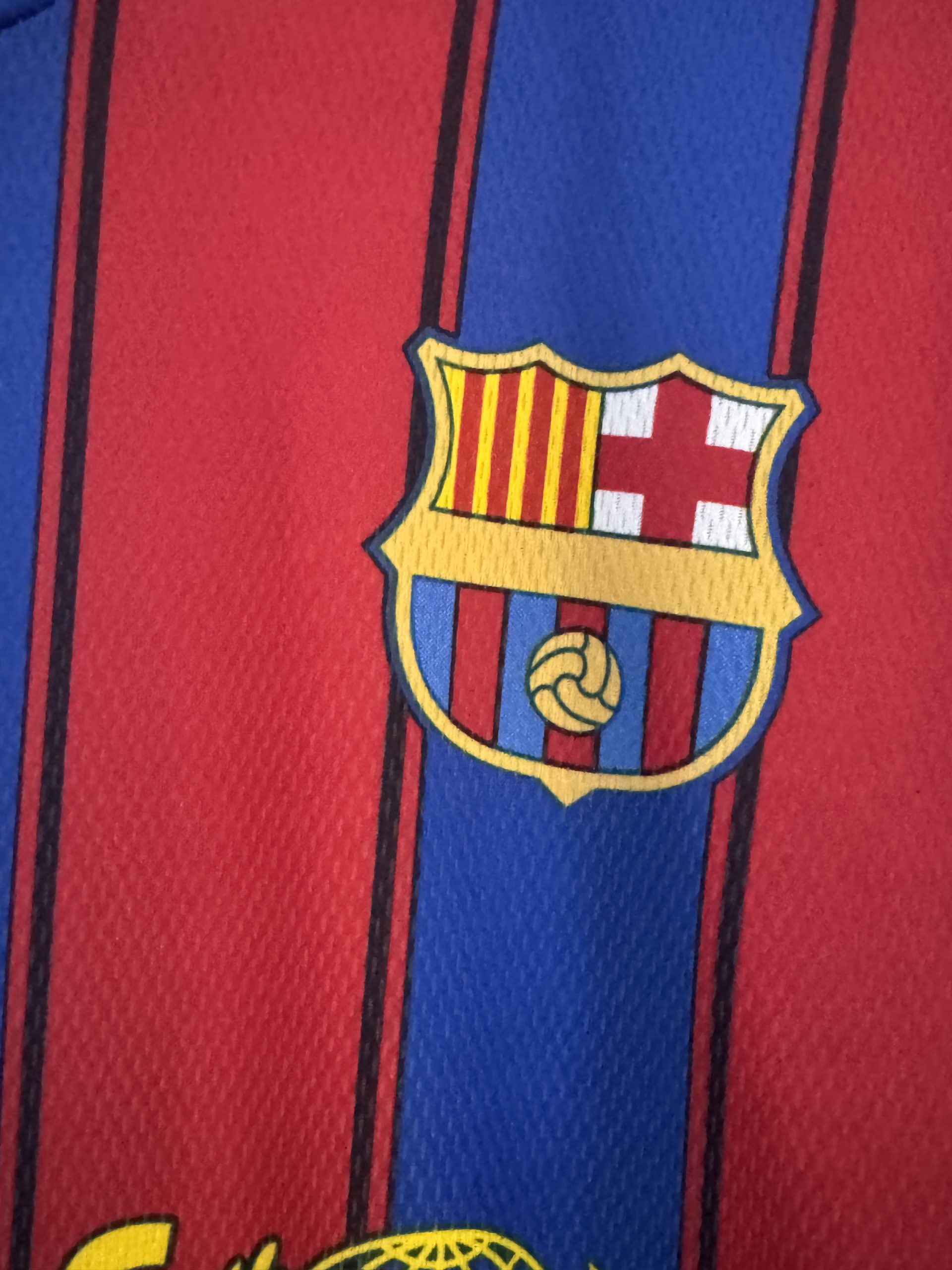 Barcelona Red & Blue Soccer Jersey Messi Unisex Small 3042 image 4