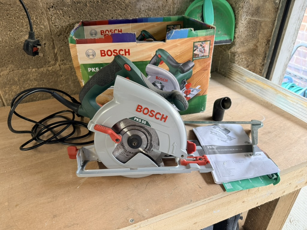Bosch PKS 55 Circular Saw 1200W 55mm Cut Depth