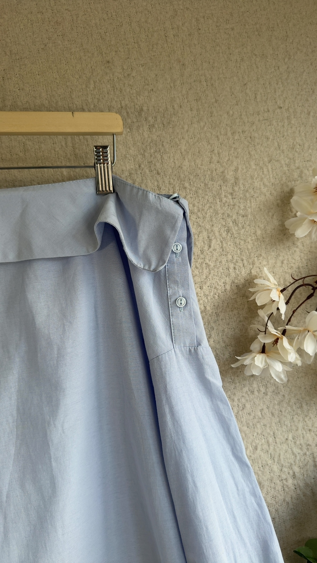 Primark Light Blue Off Shoulder Blouse UK 20 Stylish Long Sleeve Top image 2