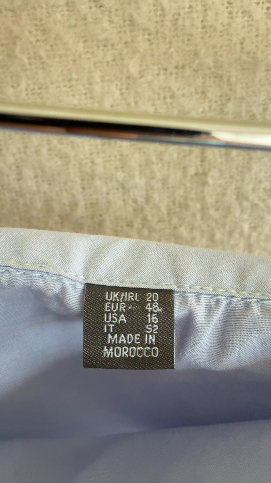 Primark Light Blue Off Shoulder Blouse UK 20 Stylish Long Sleeve Top image 3