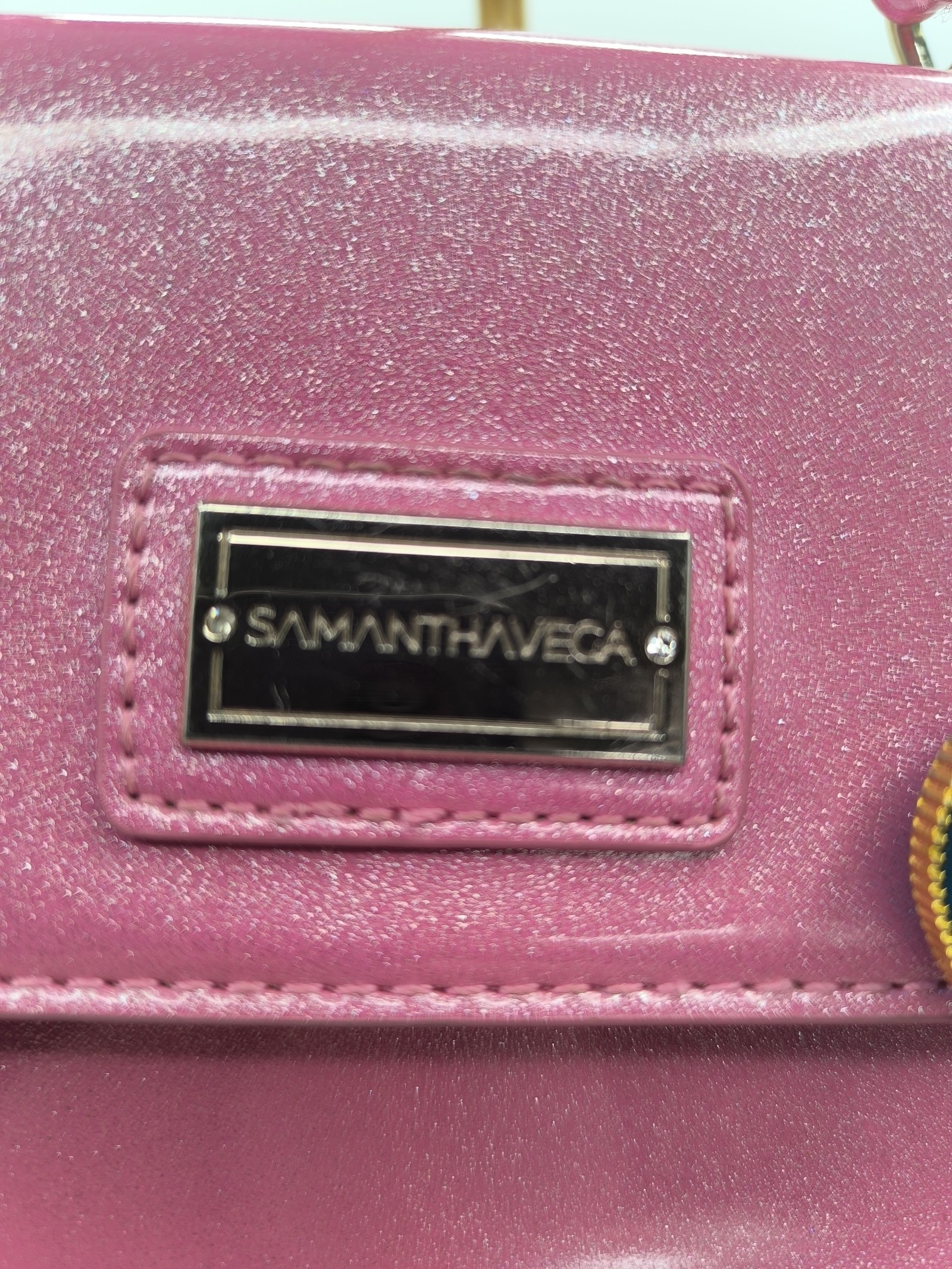 Samantha Vega Pink Crossbody Bag with Heart Charm Other image 2